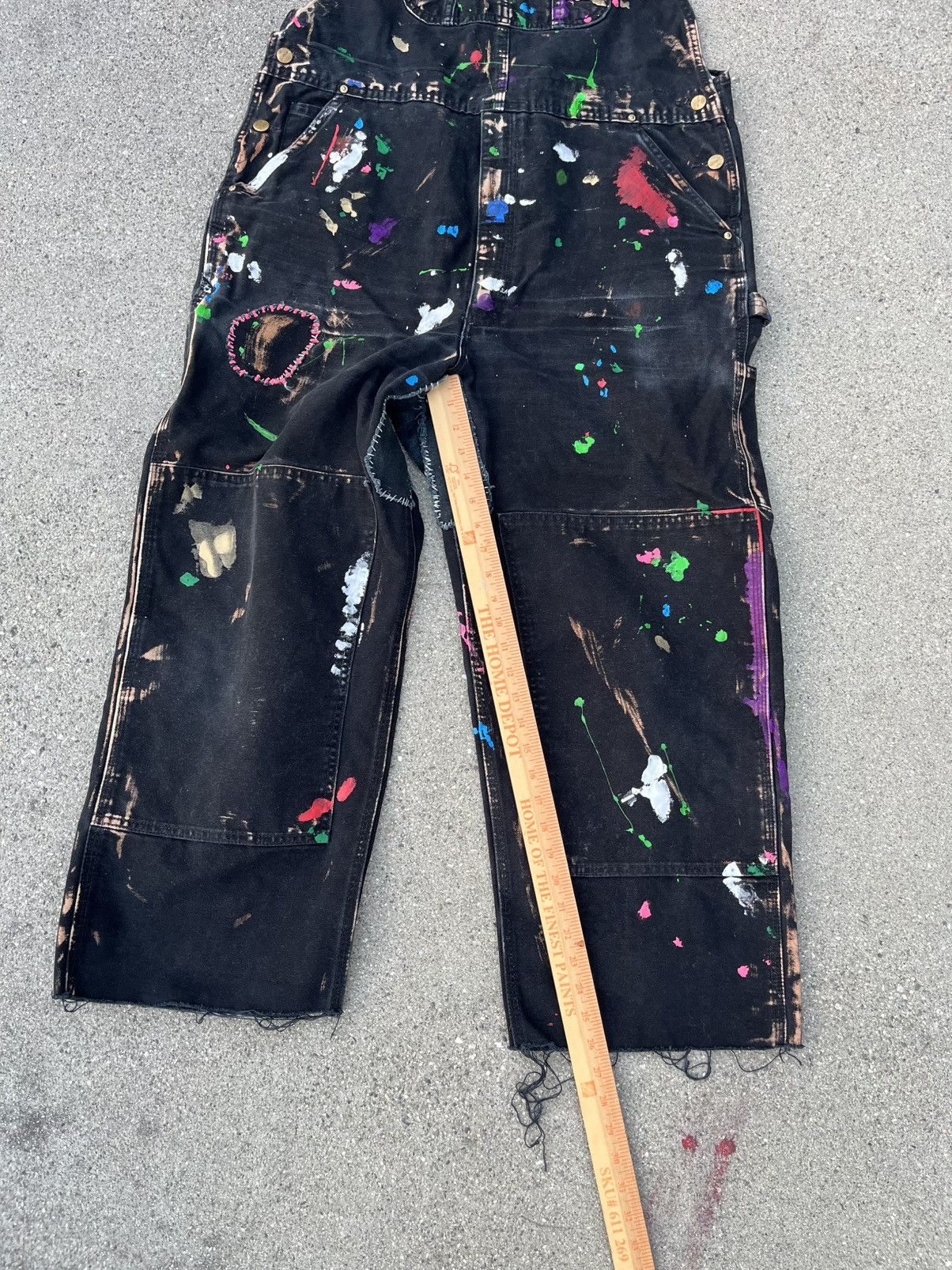 Carhartt × Vintage Custom Carhartt RO1 Overall Distressed Thrashed Patchwork Size US 42 / EU 58 - 5 Thumbnail