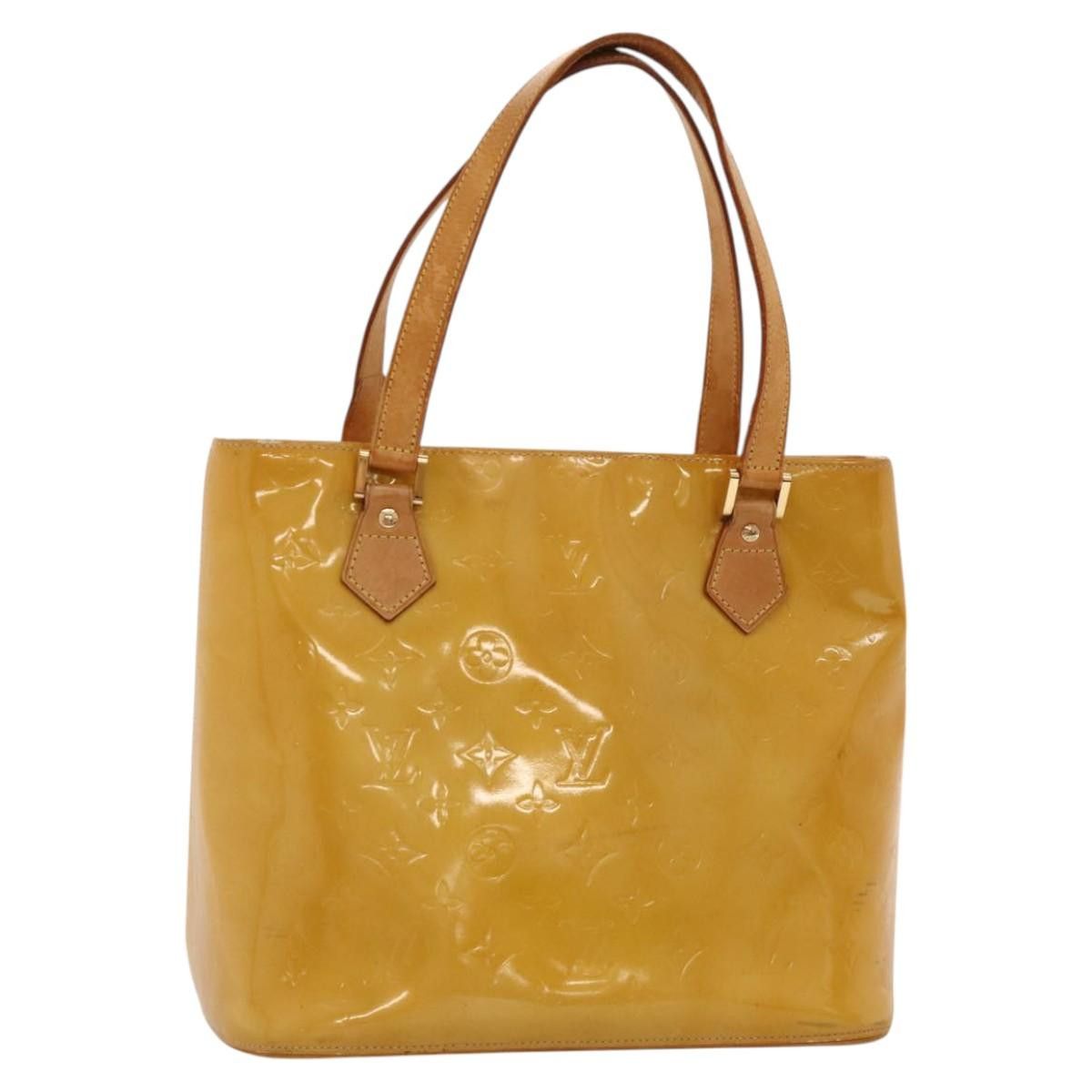 Louis Vuitton LOUIS VUITTON Monogram Vernis Houston Hand Bag Beige M91004 Size ONE SIZE - 1 Thumbnail