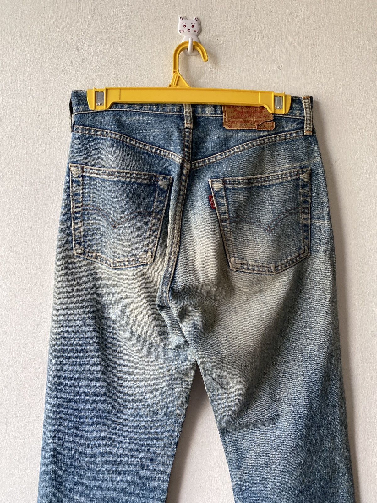 Levi's × Levi's Vintage Clothing × Vintage Vintage Levi’s 502 XX Distressed Selvedge Denim Size US 27 - 11 Thumbnail