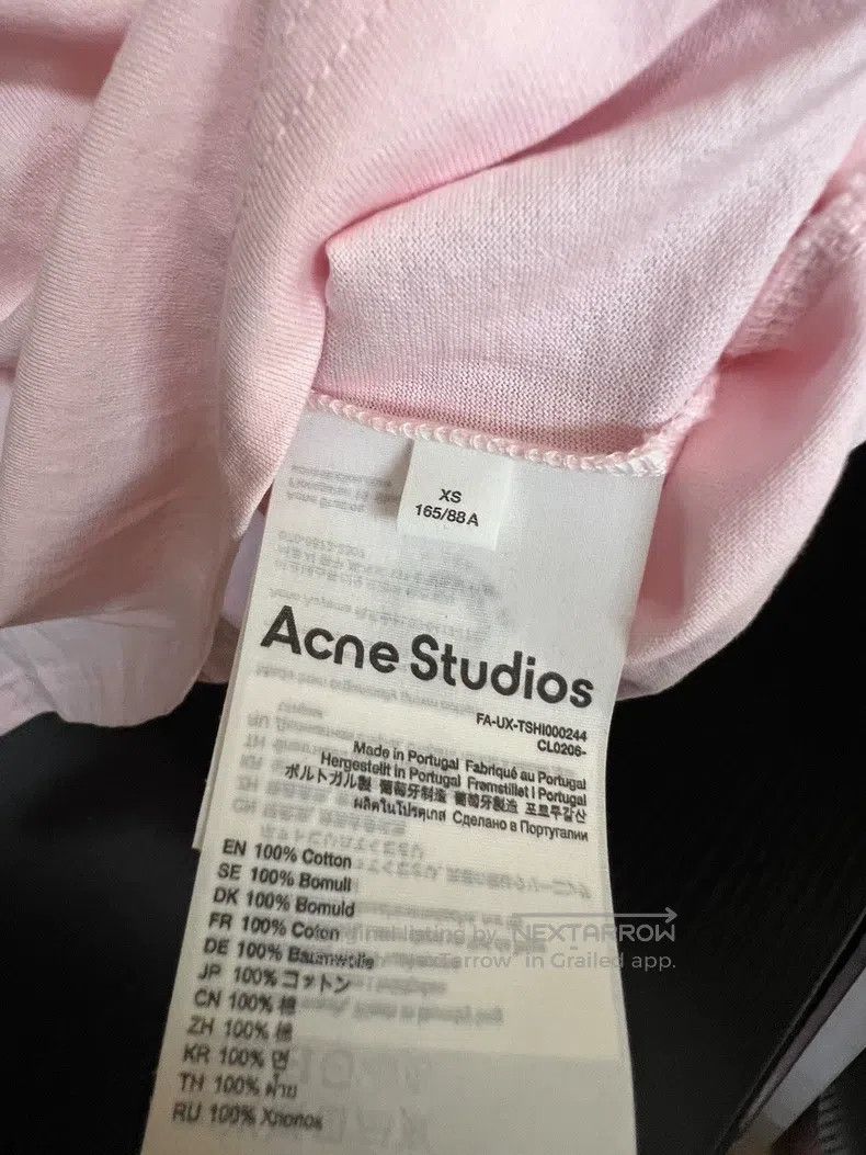 Acne Studios Acne Studios Pink smiley face short-sleeve T-shirt Size XS / US 0-2 / IT 36-38 - 7 Thumbnail
