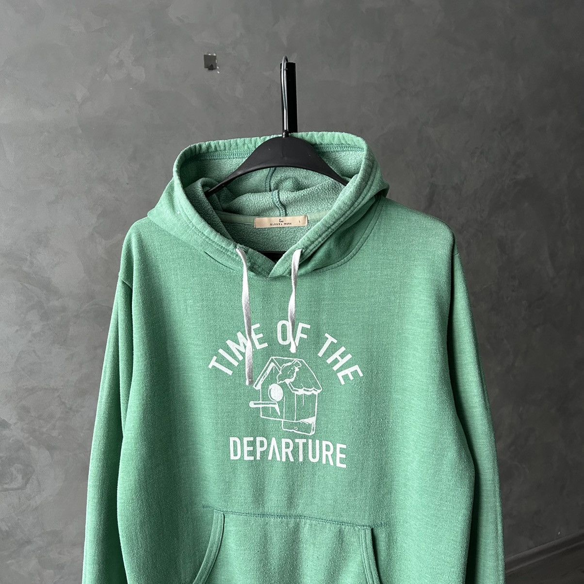 Global Work Vintage Global Work “Time of The Departue” Japan Hoodie Size US L / EU 52-54 / 3 - 3 Thumbnail