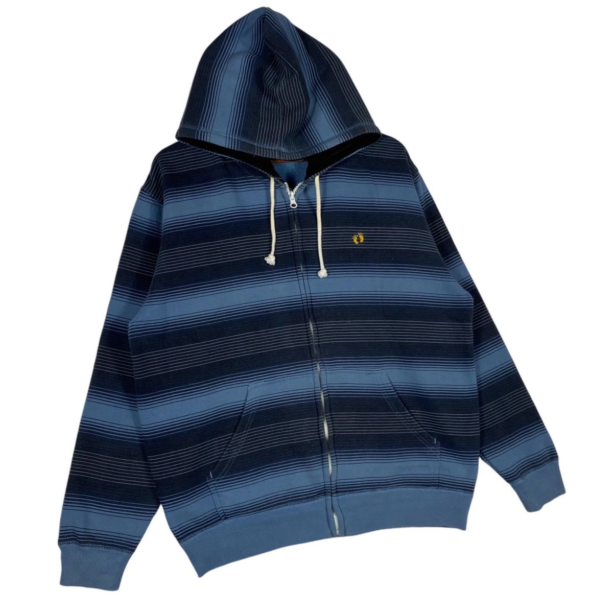 Hang Ten × Vintage Vintage Hang Ten Full Zip Hoodie Blue Pullover Jumper L Size US L / EU 52-54 / 3 - 3 Thumbnail
