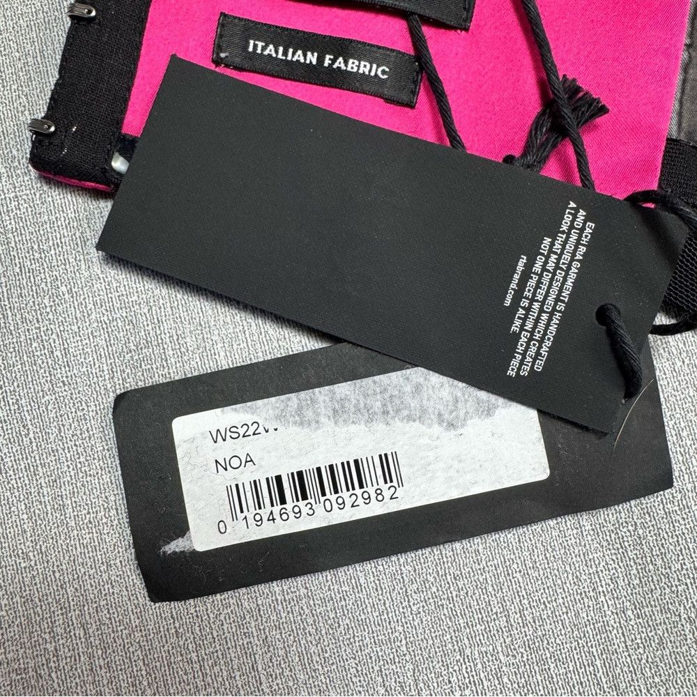 Rta NWT New RtA Noa Bandeau Hot Pink Top Italian Fabric Size 2 Size XS / US 0-2 / IT 36-38 - 7 Thumbnail
