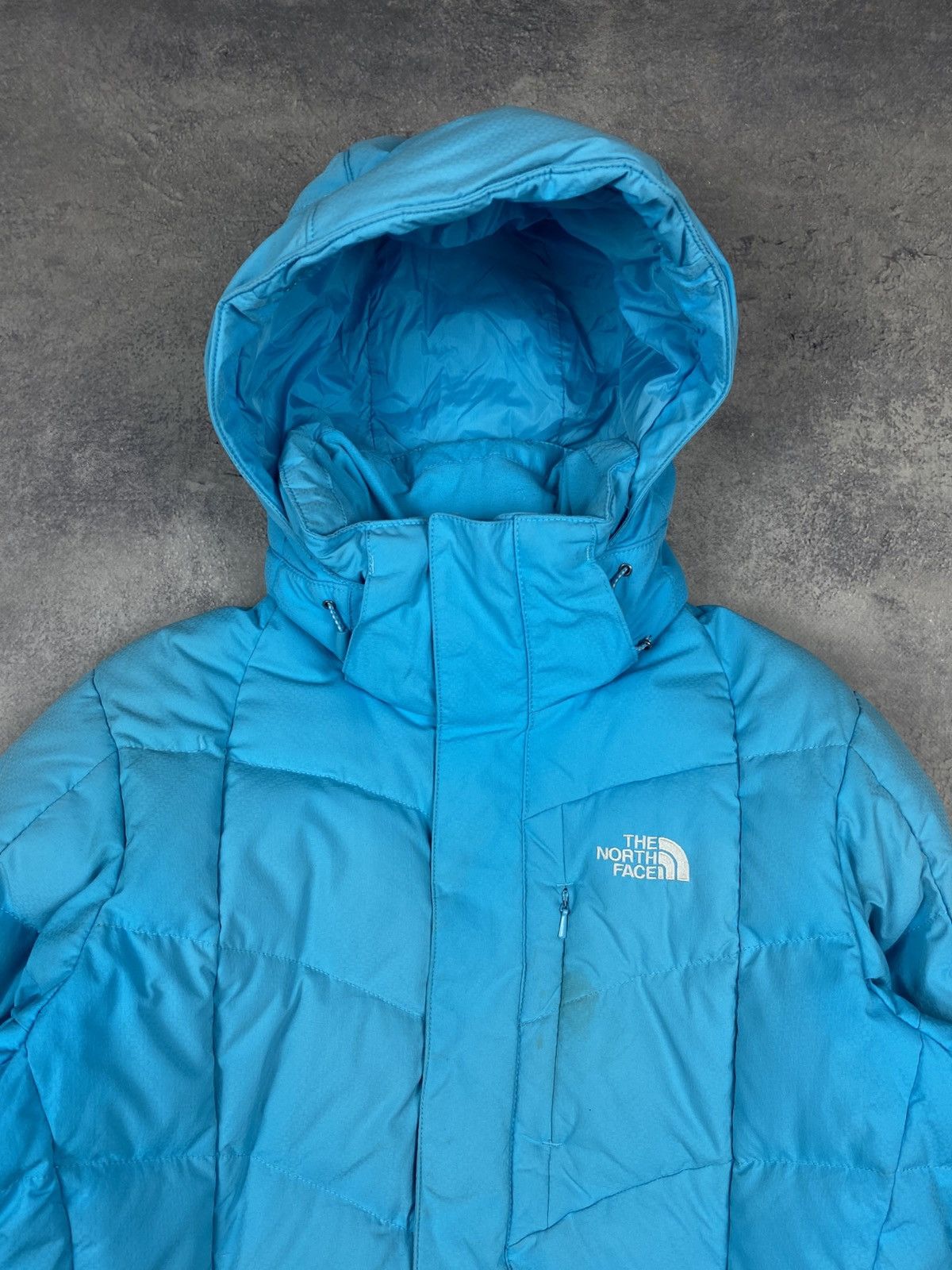 The North Face The North Face 550 Puffer Jacket Blue Fill Hooded Snow Ski Size M / US 6-8 / IT 42-44 - 5 Thumbnail