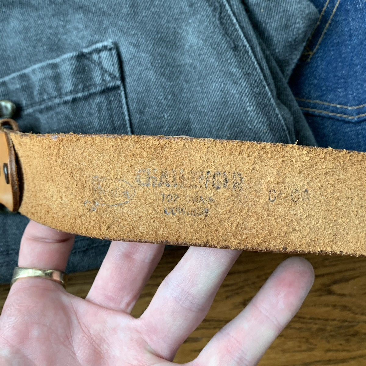 Vintage Vintage Tooled Leather Belt Boho Hippie 70s USA Floral Mens Size ONE SIZE - 6 Thumbnail