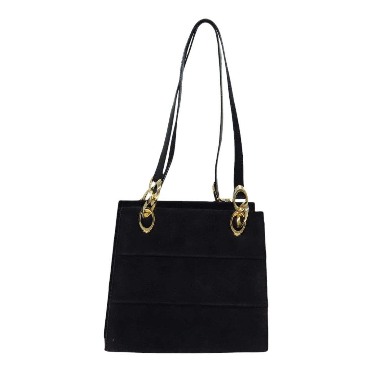 Black Suede Shoulder Bag (Pre-Owned)