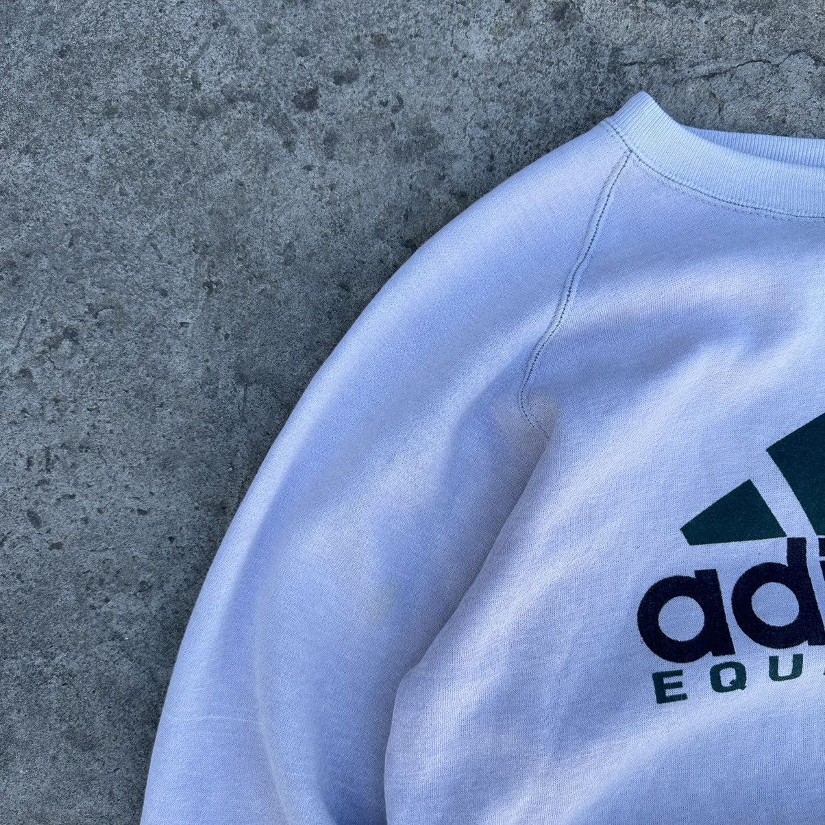 Designer × Vintage Vintage Sweatshirt Distressed Style By Adidas Equipment Size US M / EU 48-50 / 2 - 5 Thumbnail