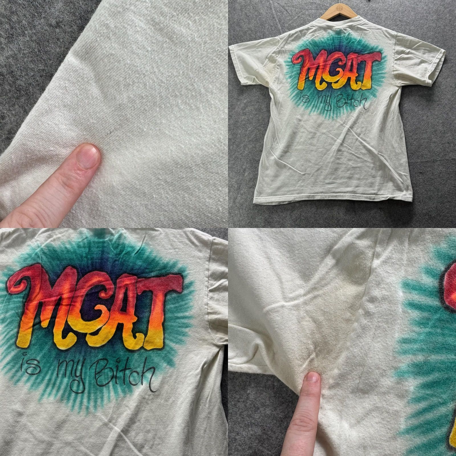 Vintage VINTAGE Shirt Mens M White Crewneck Cotton Preshrunk Jersey Short Sleeve y2k SS Size US M / EU 48-50 / 2 - 8 Thumbnail