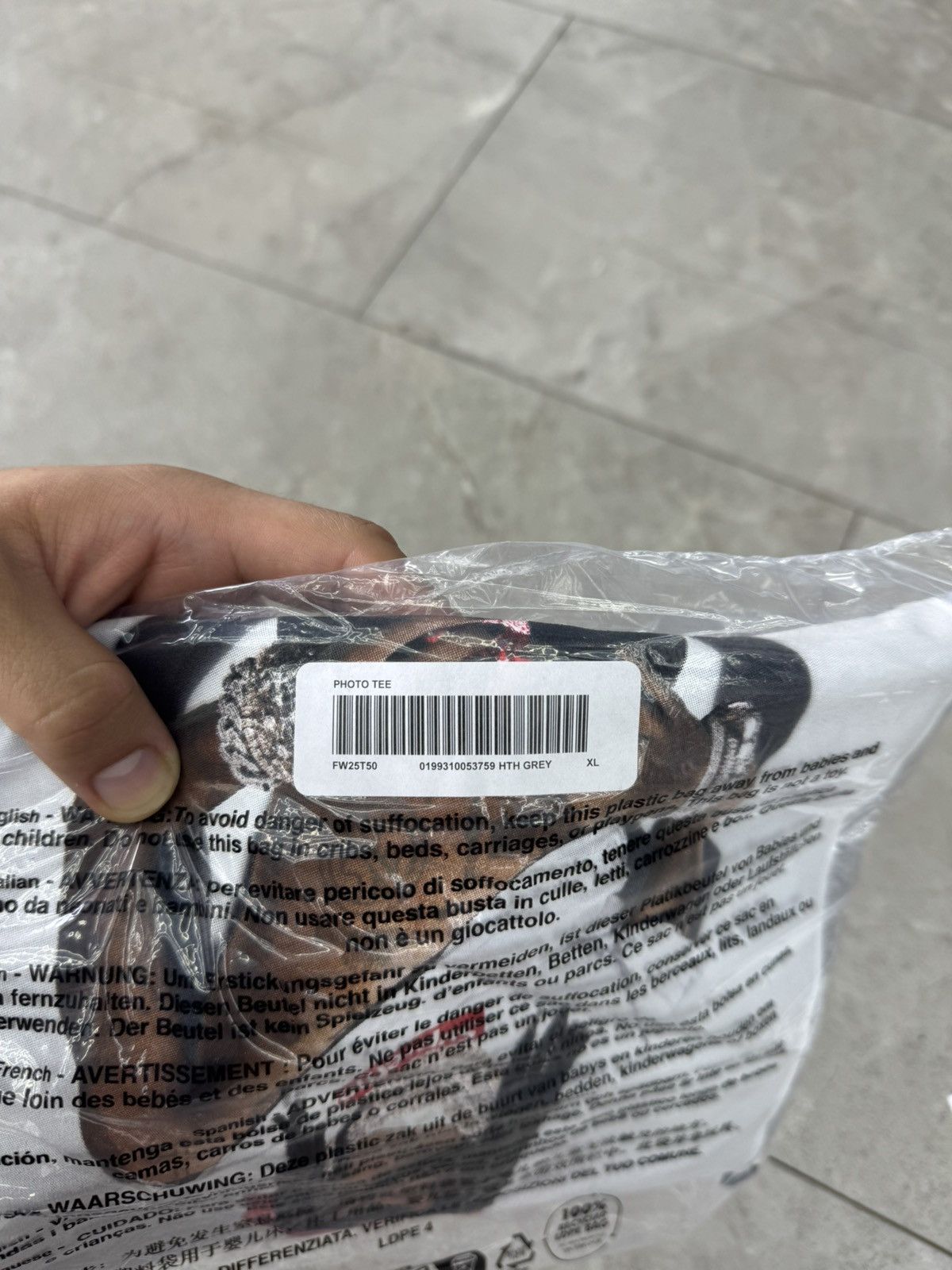 Supreme Supreme Playboi Carti HEATHER GREY Photo Tee IN HAND Size US XL / EU 56 / 4 - 2 Thumbnail