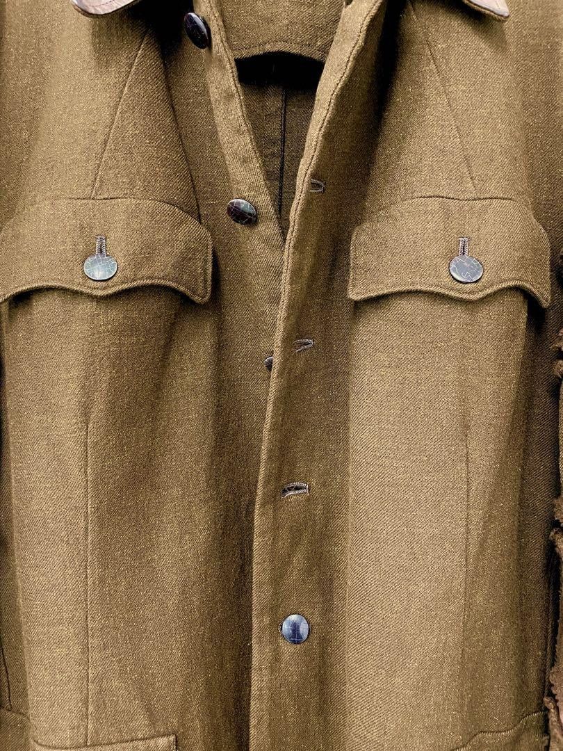 Yohji Yamamoto POUR HOMME archive kangaroo leaher military jacket Size US M / EU 48-50 / 2 - 2 Thumbnail