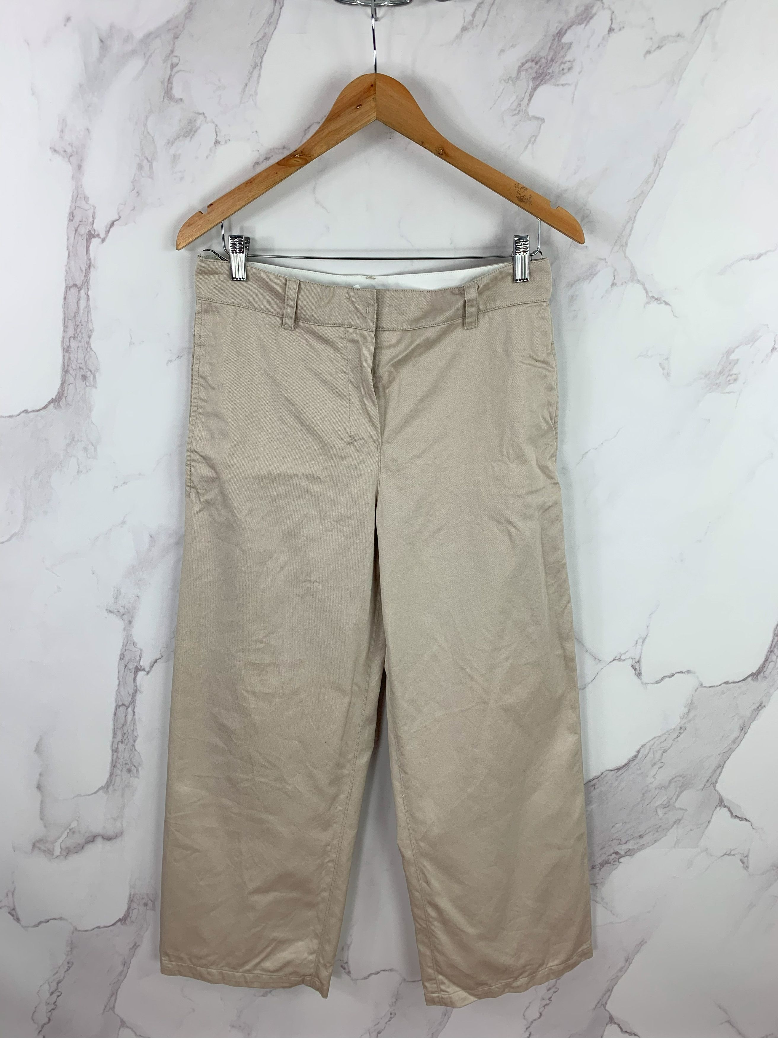 パンツ MAX MARA SAND WOOL ACINOSO WIDE-LEG PANT Max Mara Sand Wool Acinoso Wide-Leg Pant – LOZURI®