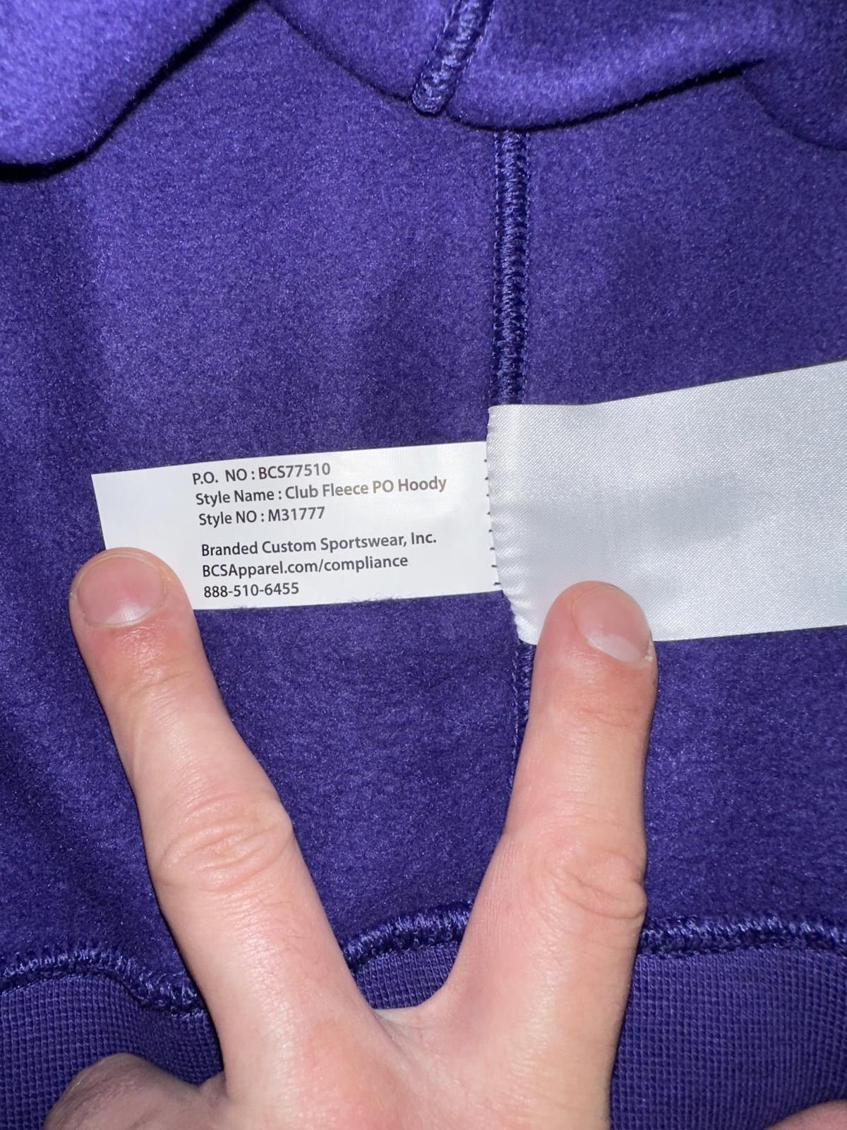 Nike Nike Men’s Prairie View AandM Fleece Arched PVAMU Purple Hoodie Size US XL / EU 56 / 4 - 6 Thumbnail