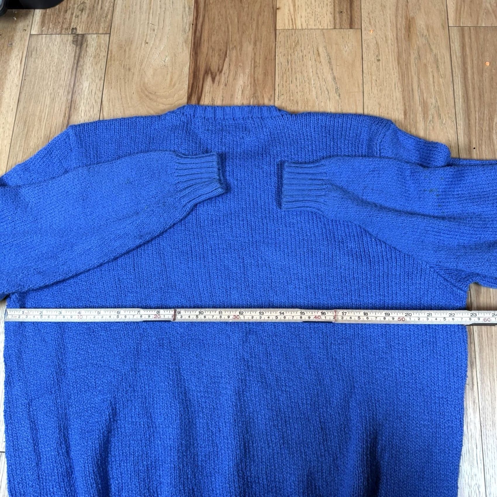 Polo Ralph Lauren VINTAGE Polo Ralph Lauren Sweater Mens XL Blue Crew Neck Cable Knit Cinched Waist Size US XL / EU 56 / 4 - 5 Thumbnail