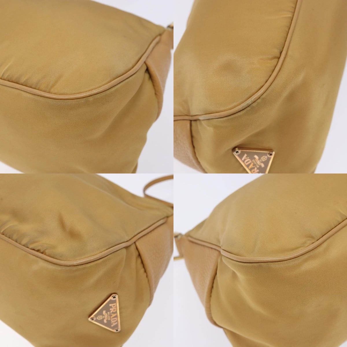 Prada PRADA Shoulder Bag Nylon Beige Gold Size ONE SIZE - 10 Thumbnail