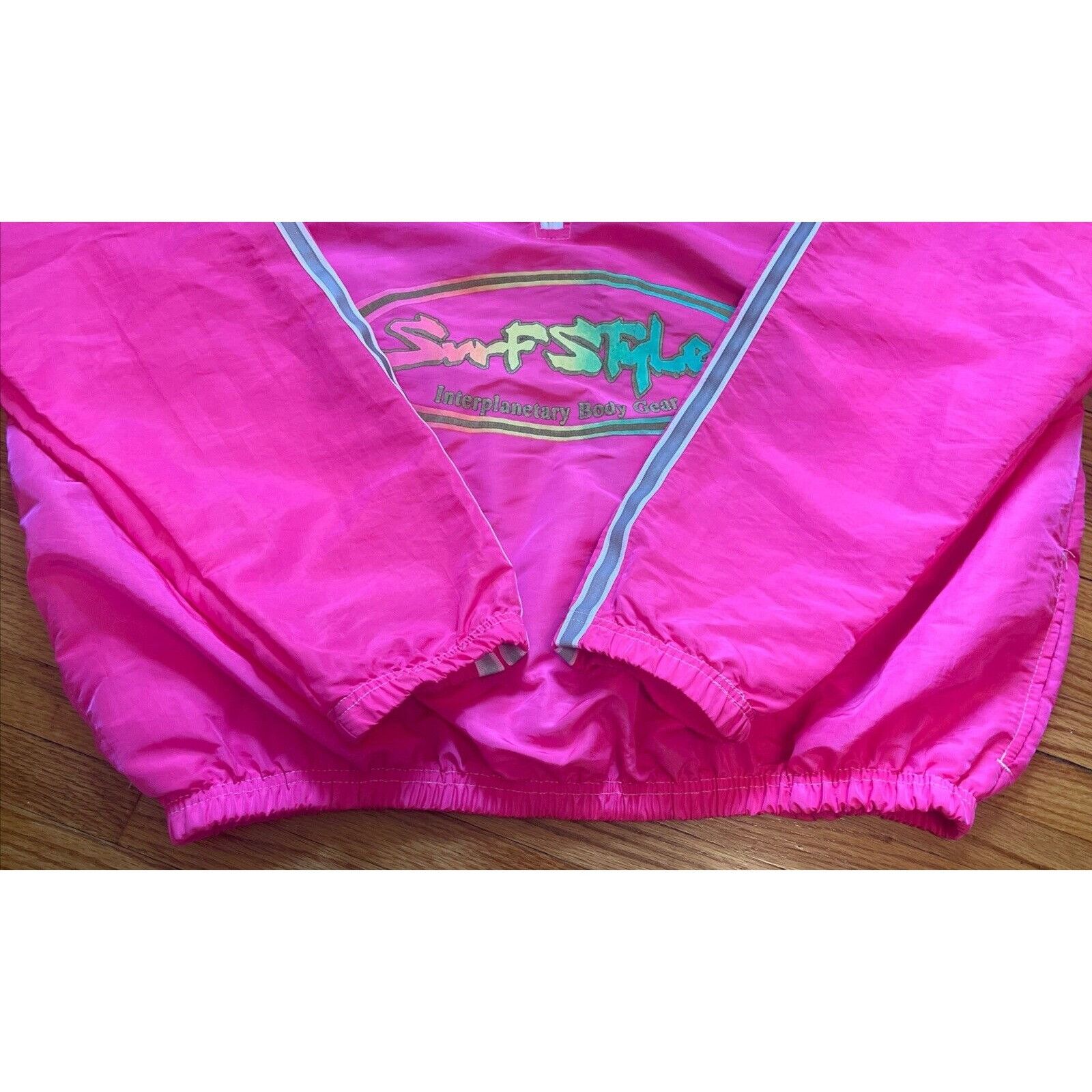 Other Vintage 90s XL Surf Style Unisex Neon Pink Pullover Windbrea Size US XL / EU 56 / 4 - 10 Thumbnail