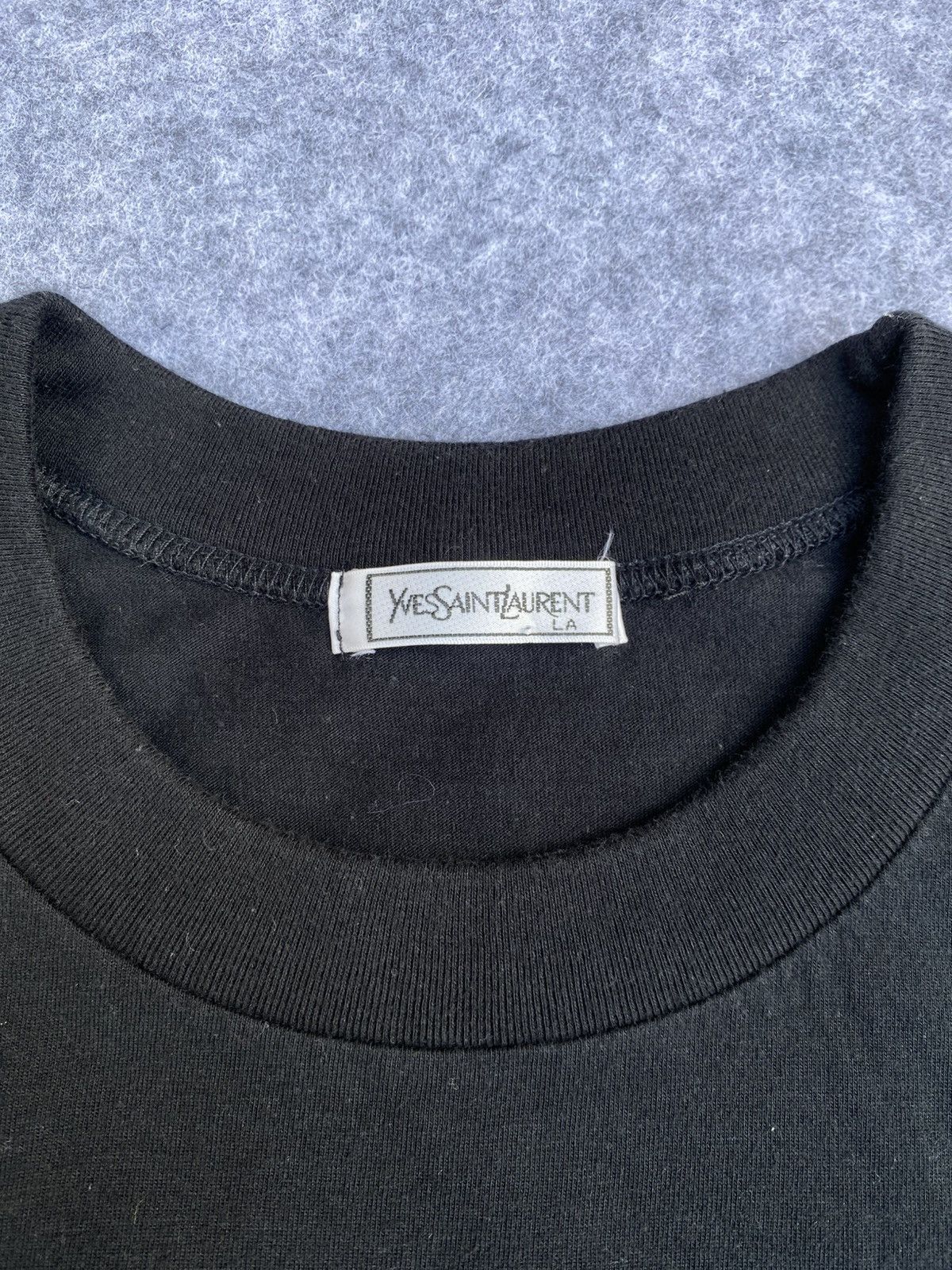 Vintage × Yves Saint Laurent Vtg 90s YSL T shirt Tee Black Size US M / EU 48-50 / 2 - 3 Thumbnail
