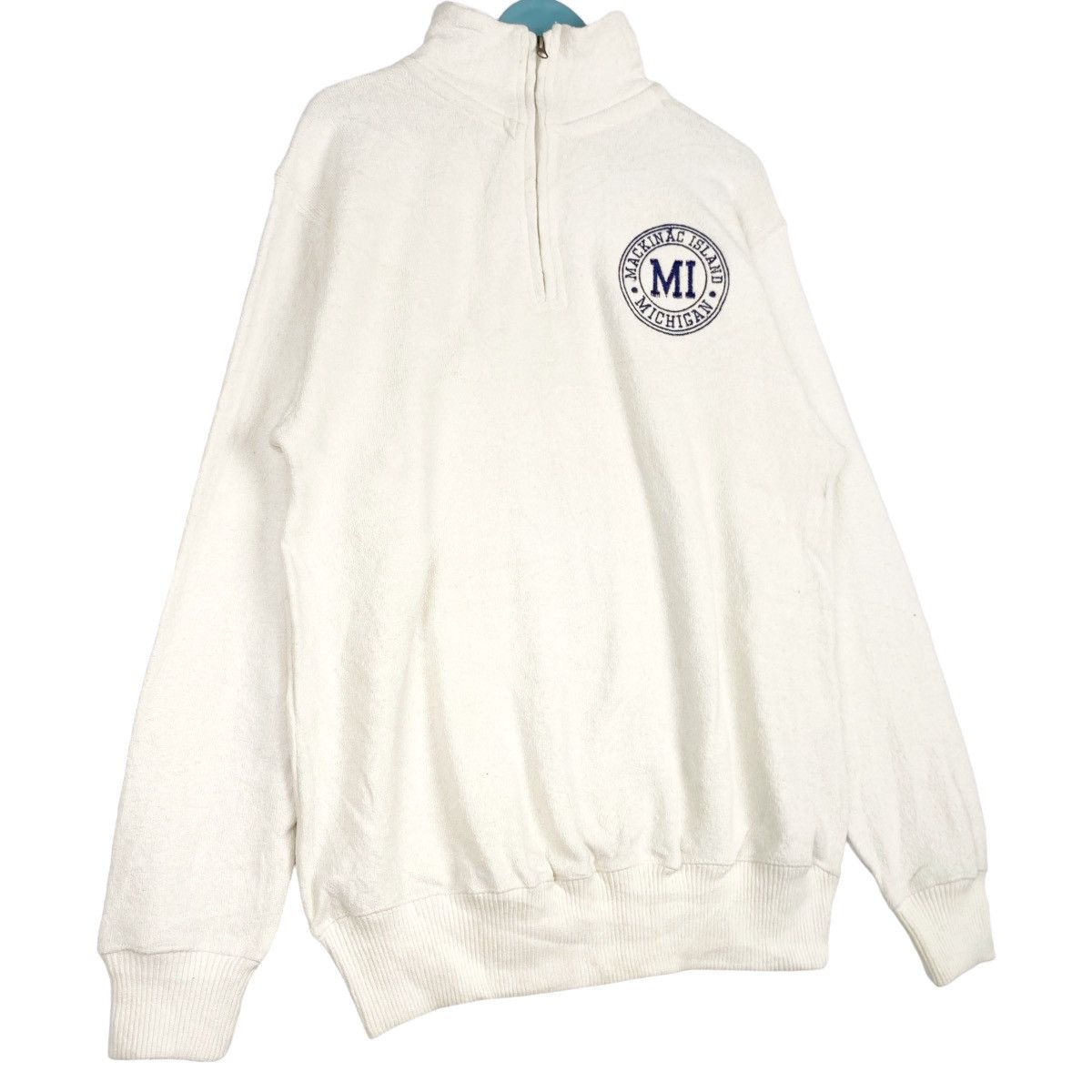 Pacific and Co. × Vintage Vintage Pacific Co Small Embroidered Logo Quater Zip Size US XL / EU 56 / 4 - 3 Thumbnail