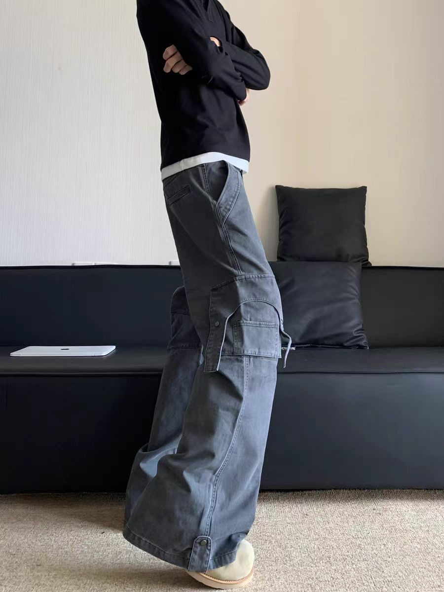 Japanese Brand × Jean Workwear Straight Pocket Washed Casual Jeans Size US 30 / EU 46 - 2 Thumbnail