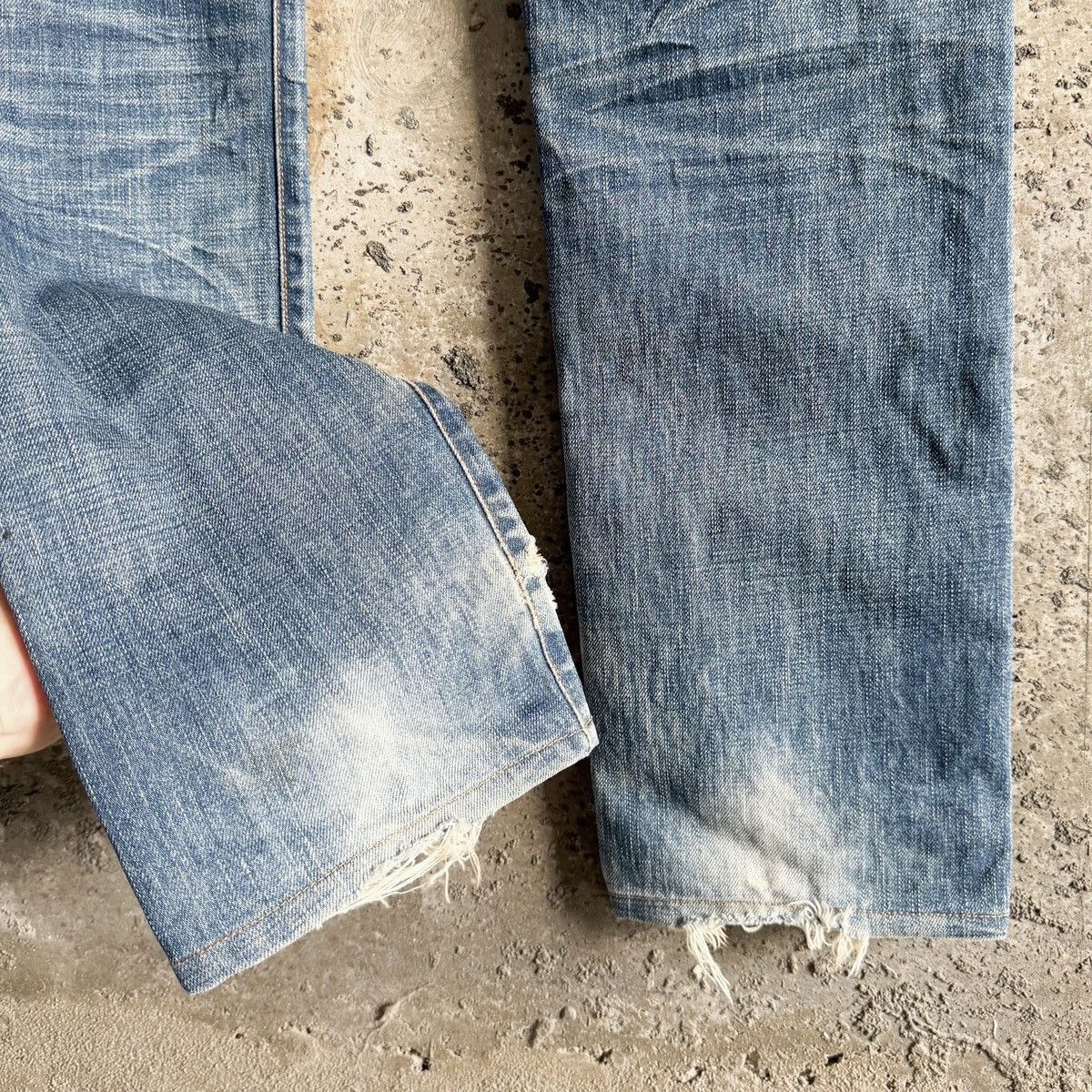 Dior Dior Homme SS03 Light Wash Clawmark Denim By Hedi Slimane Size US 33 - 4 Thumbnail