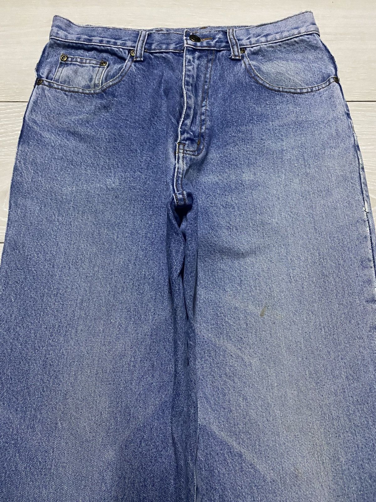 Japanese Brand Vintage Leyton House Blue Wash Relaxed Jeans Size US 28 / EU 44 - 3 Thumbnail