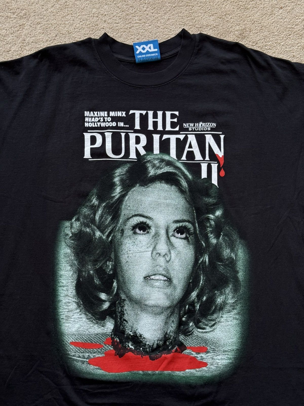A24 × Online Ceramics Online Ceramics X A24 MaXXXine The Puritan Tee Shirt Size US XXL / EU 58 / 5 - 2 Thumbnail