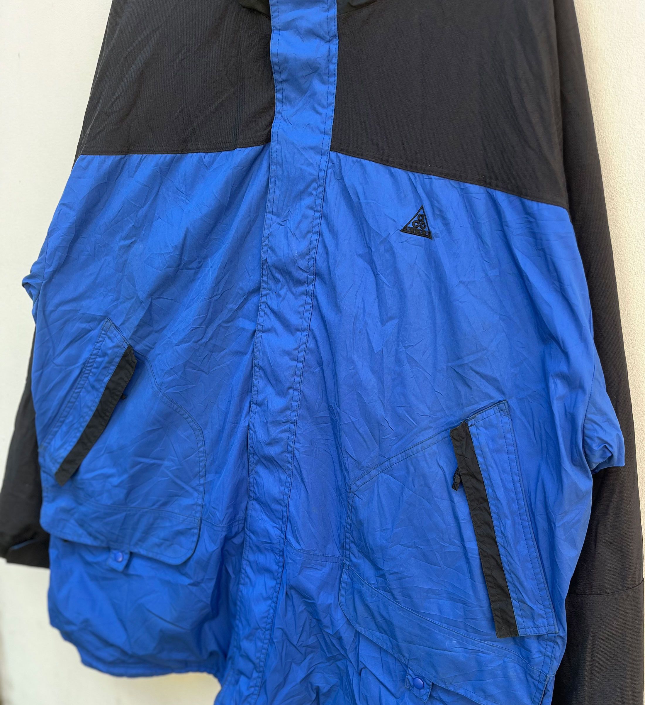 Nike ACG Vintage Nike Acg Fit Hooded Velcro Zipper Jacket Sweater Size US XXL / EU 58 / 5 - 2 Thumbnail