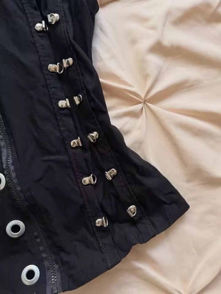 Japanese Brand Y2K style punk rivets zipper retro top blouse Size S / US 4 / IT 40 - 3 Thumbnail