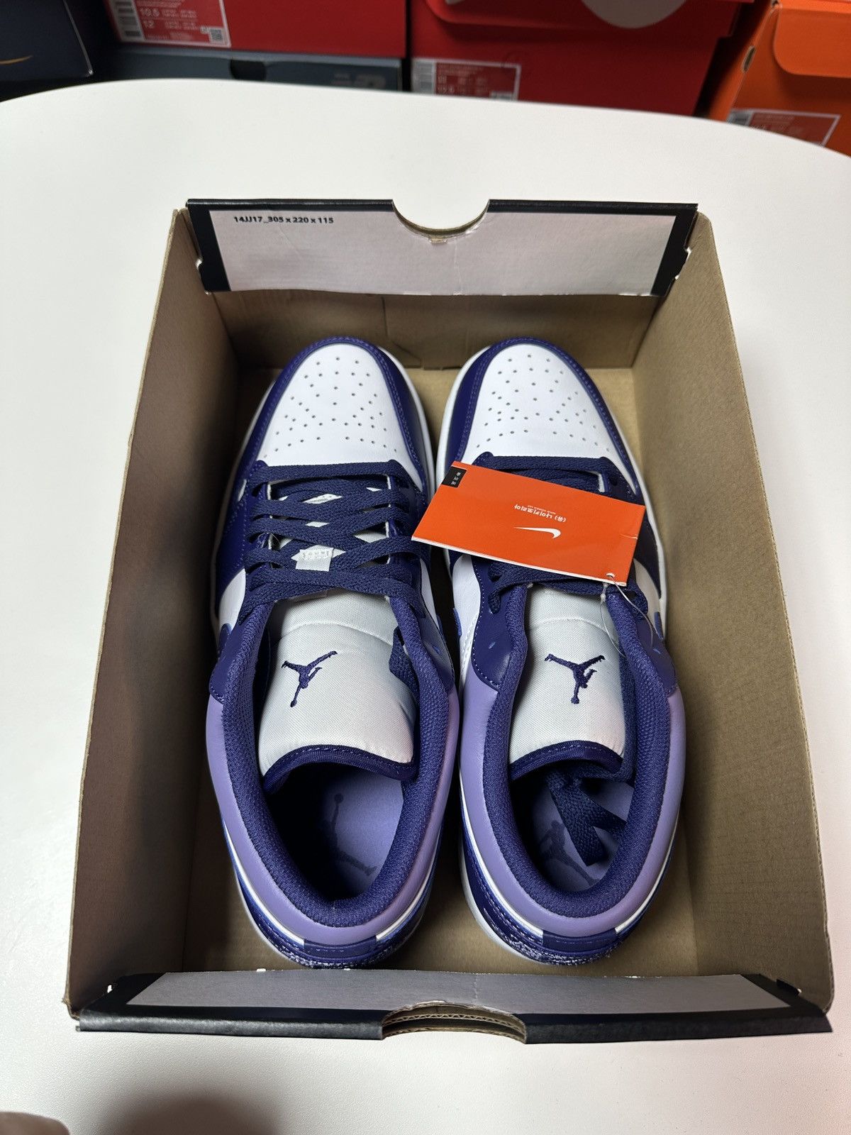 Jordan Brand New Nike Air Jordan 1 Low AJ1 Size 10 US MEN SKY J PURPLE Size US 10 / EU 43 - 10 Thumbnail