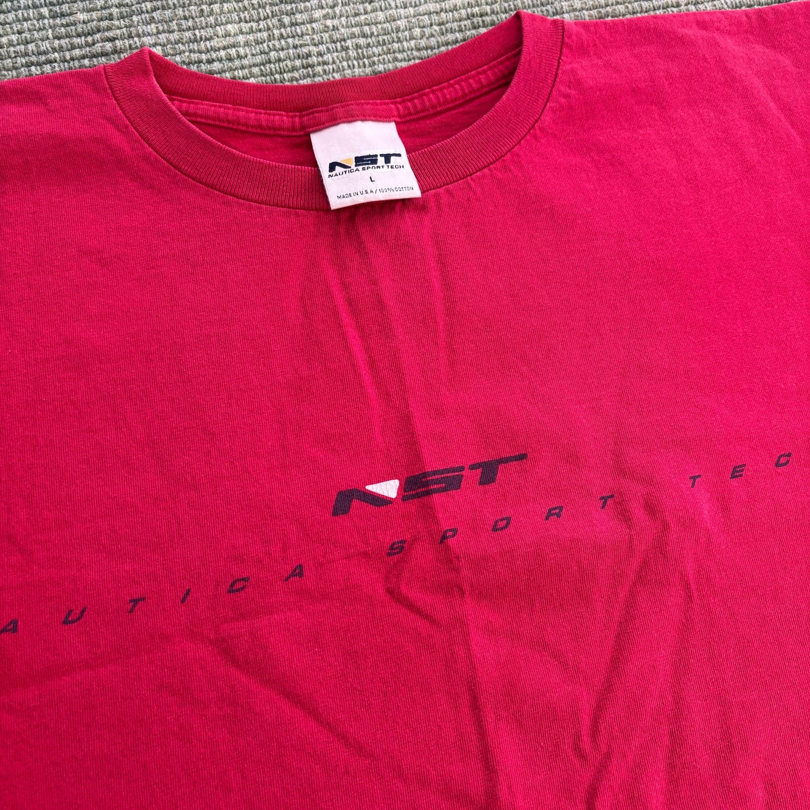 Nautica × Vintage Vintage red cotton Nautica Sport Tech tee shirt L to XL Size US L / EU 52-54 / 3 - 2 Thumbnail