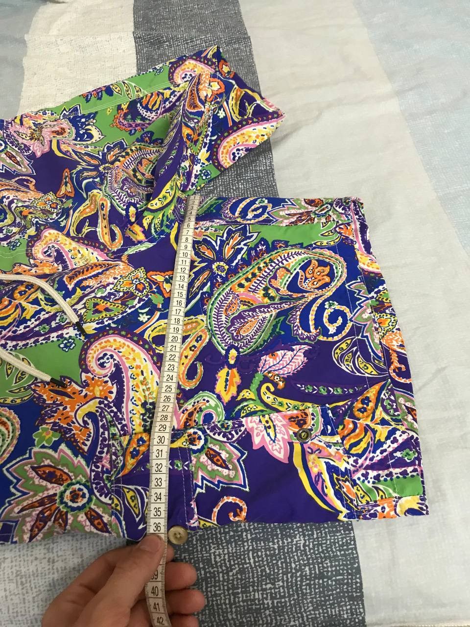 Polo Ralph Lauren 🔥 Polo Ralph Lauren 90s Vintage Swim Shorts Art Logo Y2K Size US 34 / EU 50 - 10 Thumbnail