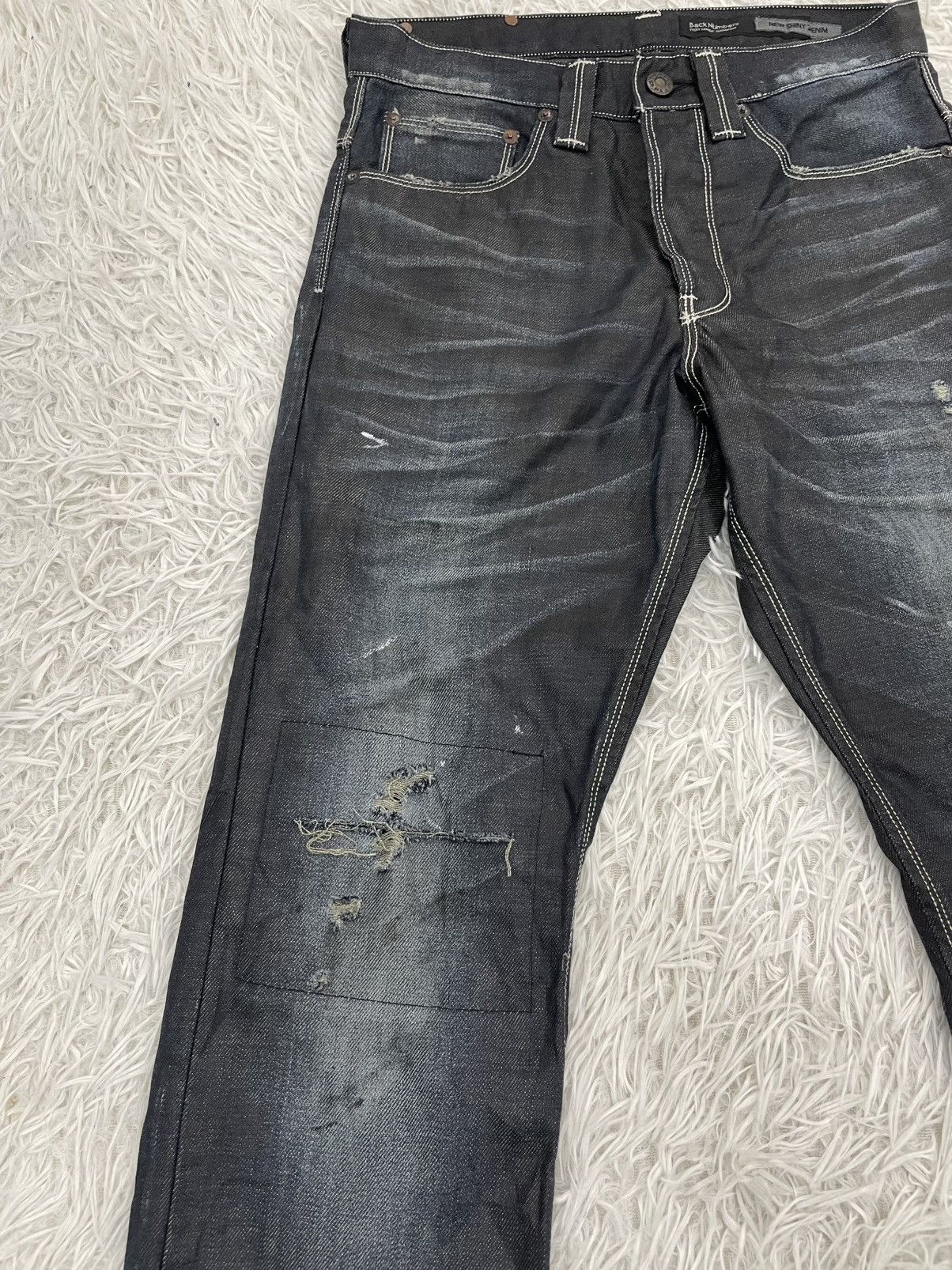 Japanese Brand Back Number RUDO Buckle Back Jeans Pant Made in Japan Size US 29 - 4 Thumbnail
