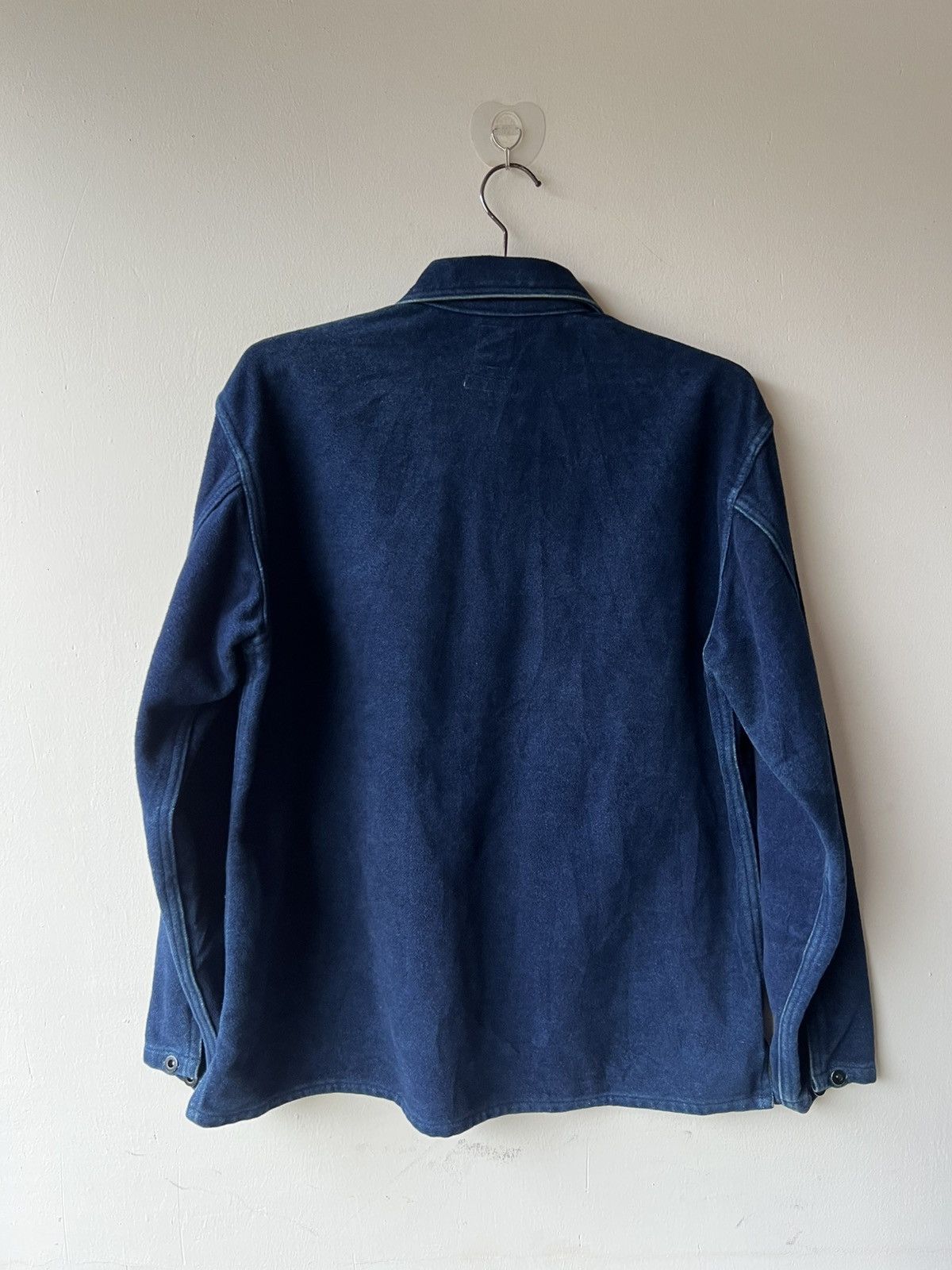 Pure Blue Japan Pure Blue Japan Suede Indigo Cotton PullOver Military Jacket Size US M / EU 48-50 / 2 - 2 Thumbnail