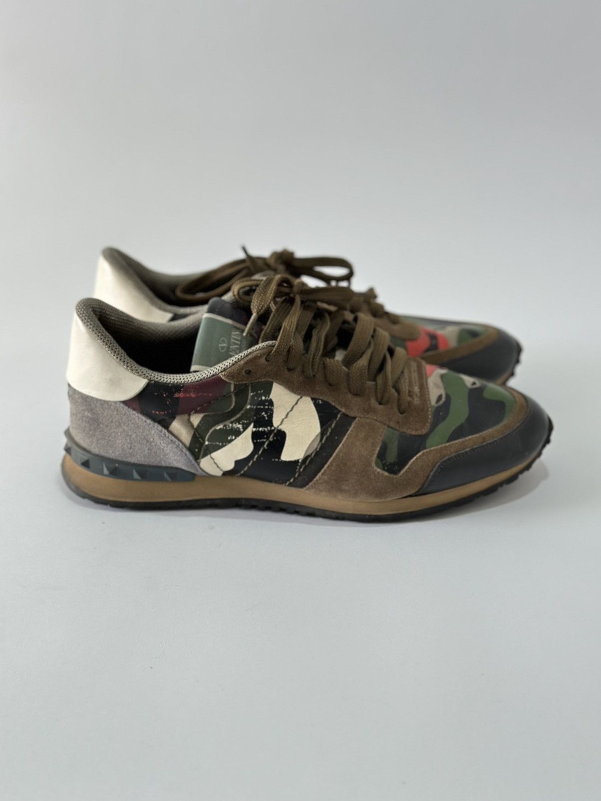 Valentino VALENTINO GARAVANI MULTI CAMOUFLAGE ROCKRUNNER TRAINER Size US 9.5 / EU 42-43 - 1 Thumbnail