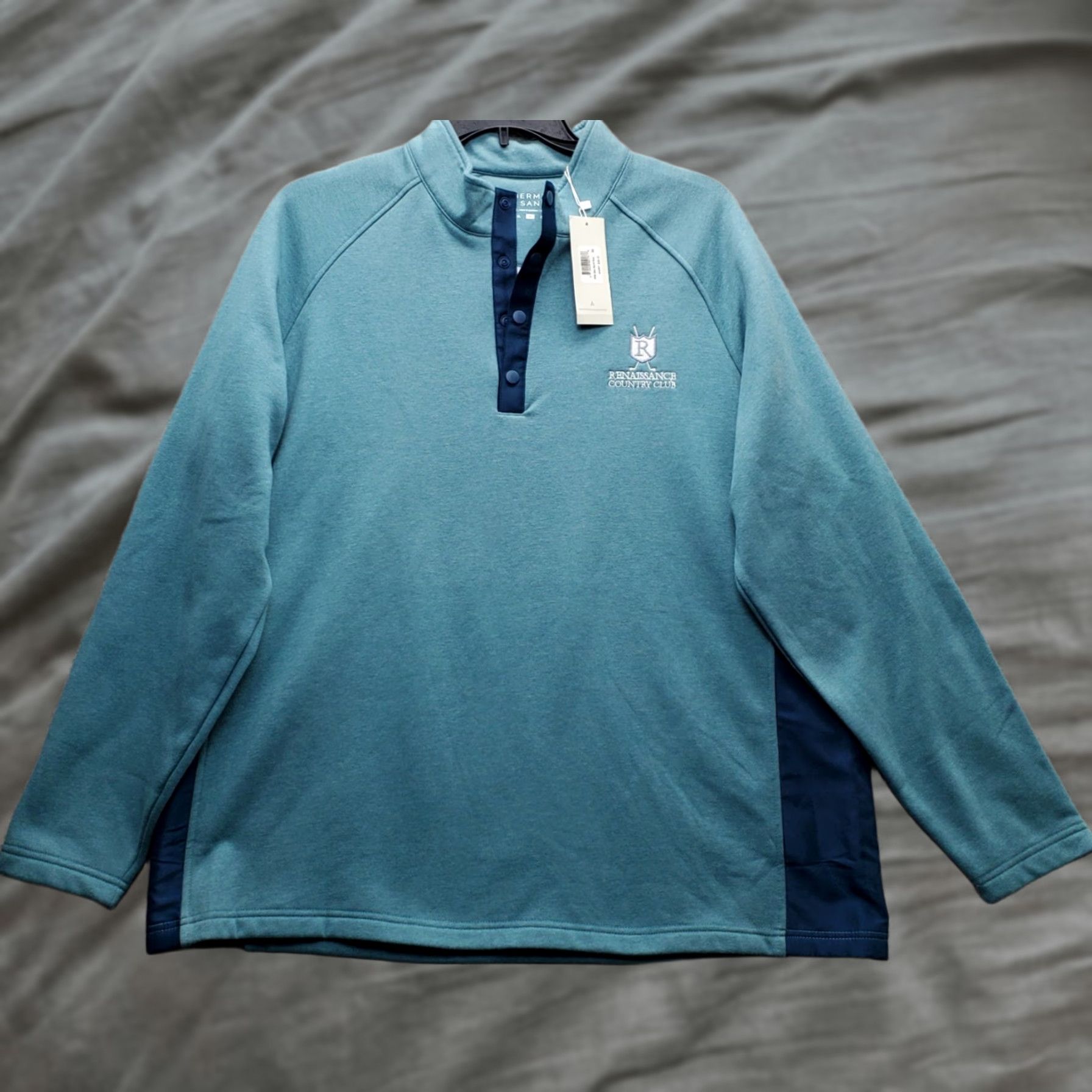 Vintage Bermuda Sands Golf Sweatshirt Mens XL Green Fleece Renaissance Country Club Logo Size US XL / EU 56 / 4 - 1 Thumbnail