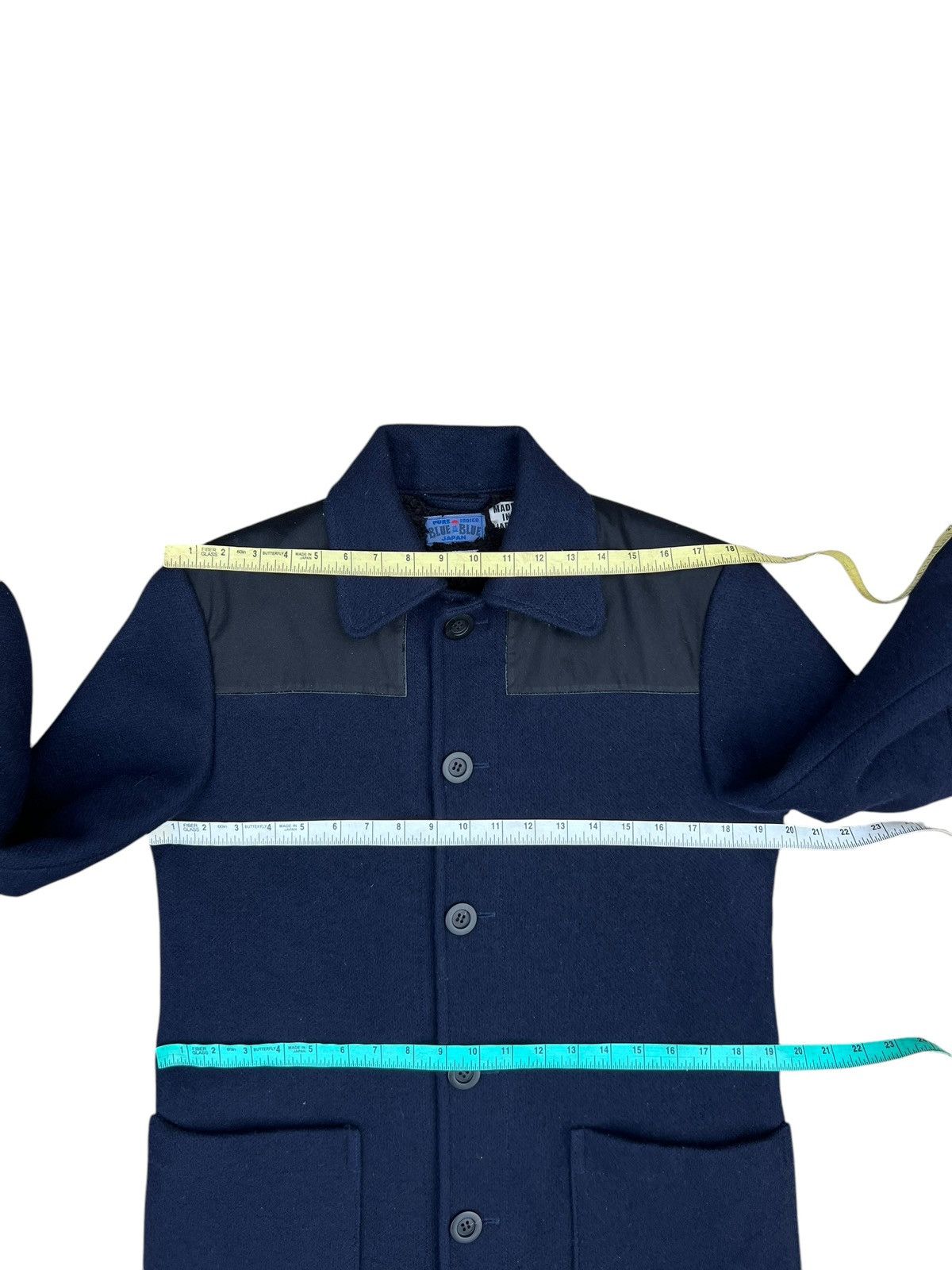 Blue Blue Japan Blue Blue Japan Arigato Waxed Shoulder Indigo Wool Jacket Size US S / EU 44-46 / 1 - 2 Thumbnail