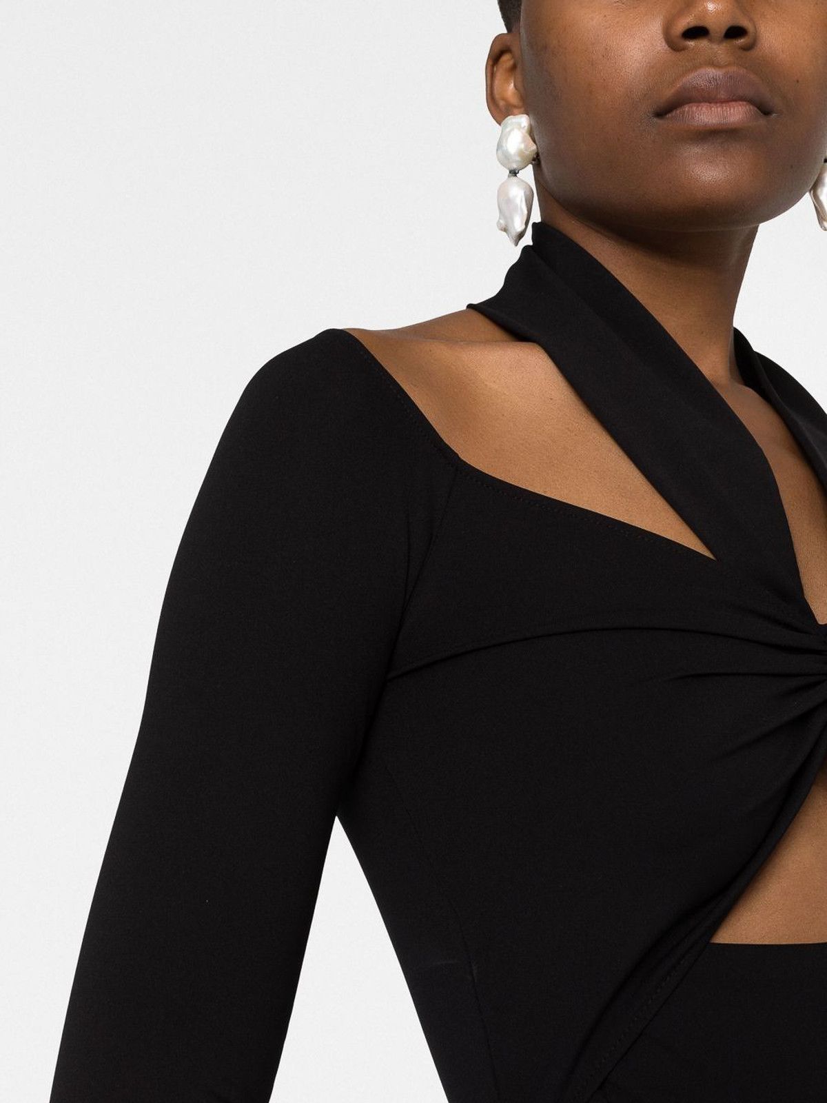 Alexander McQueen o1y0325 Bodysuit in Black Size M / US 6-8 / IT 42-44 - 5 Thumbnail