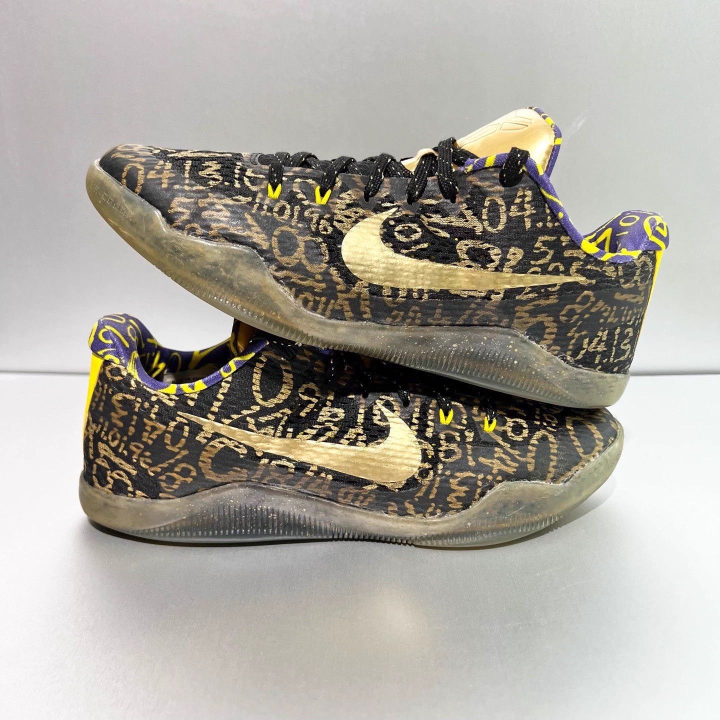 Nike zk11 id Black Gold 44.5 Re-glued, little wear D3366 Size US 11.5 / EU 44-45 - 3 Thumbnail