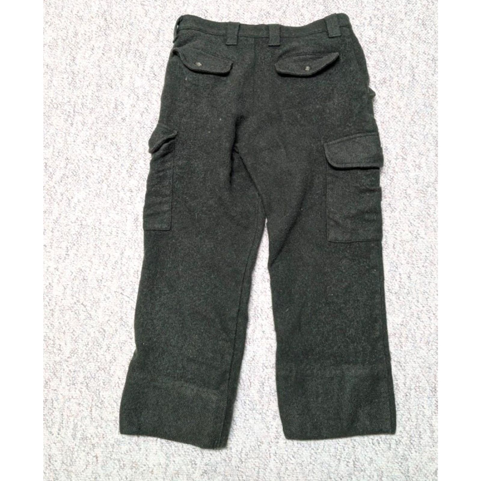 Vintage VINTAGE Cabela's hunting WOOL cargo pants 32x26 green Men Pants Wool Cargo Size US 32 / EU 48 - 2 Thumbnail