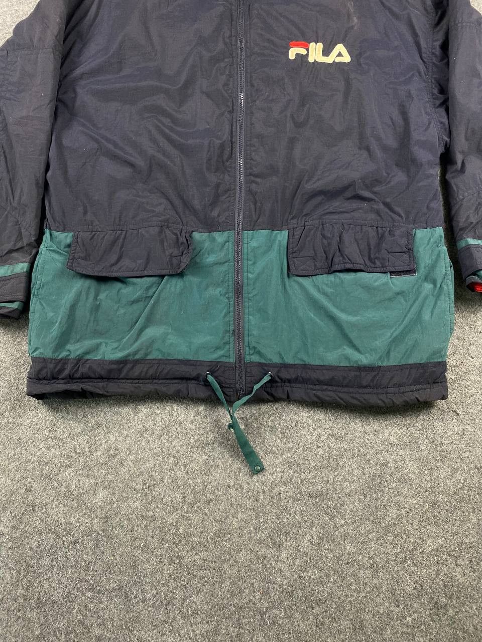 vintage 90s fila multicolor jacket nice design