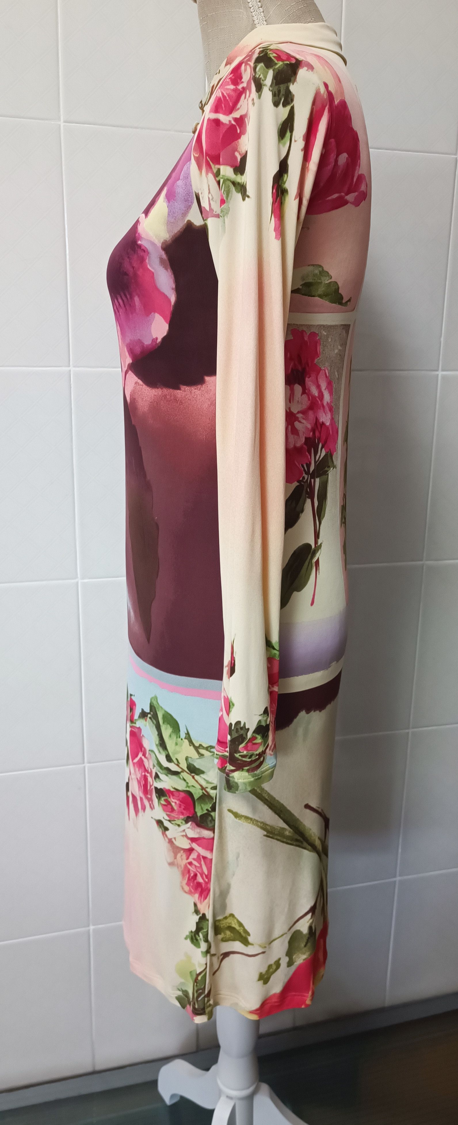 Jean Paul Gaultier Spring 2001 - Floral midi dress Size M / US 6-8 / IT 42-44 - 13 Thumbnail