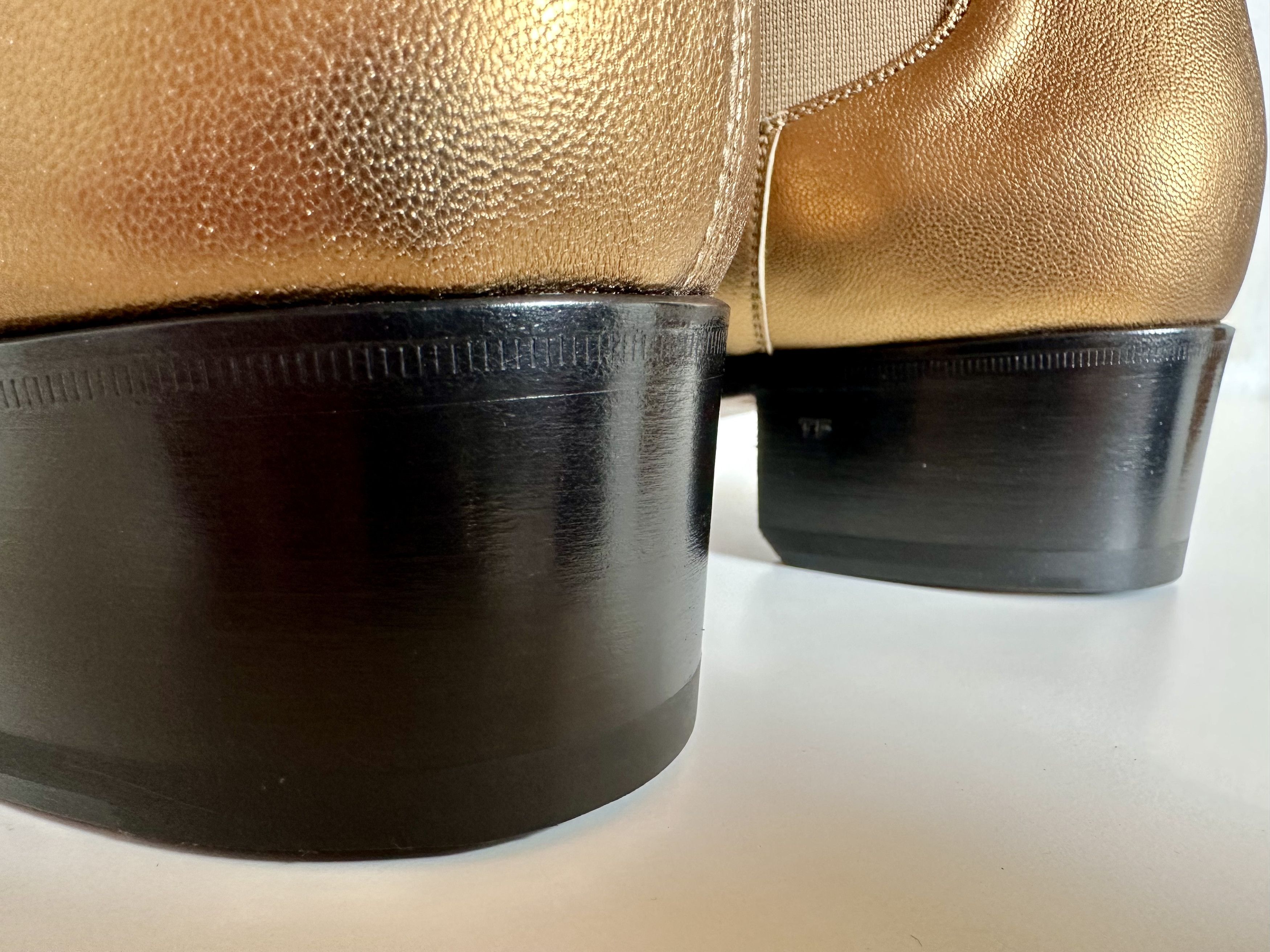 Tom Ford METALLIC LEATHER BRADDEN CHELSEA BOOT Size US 9 / EU 42 - 3 Thumbnail