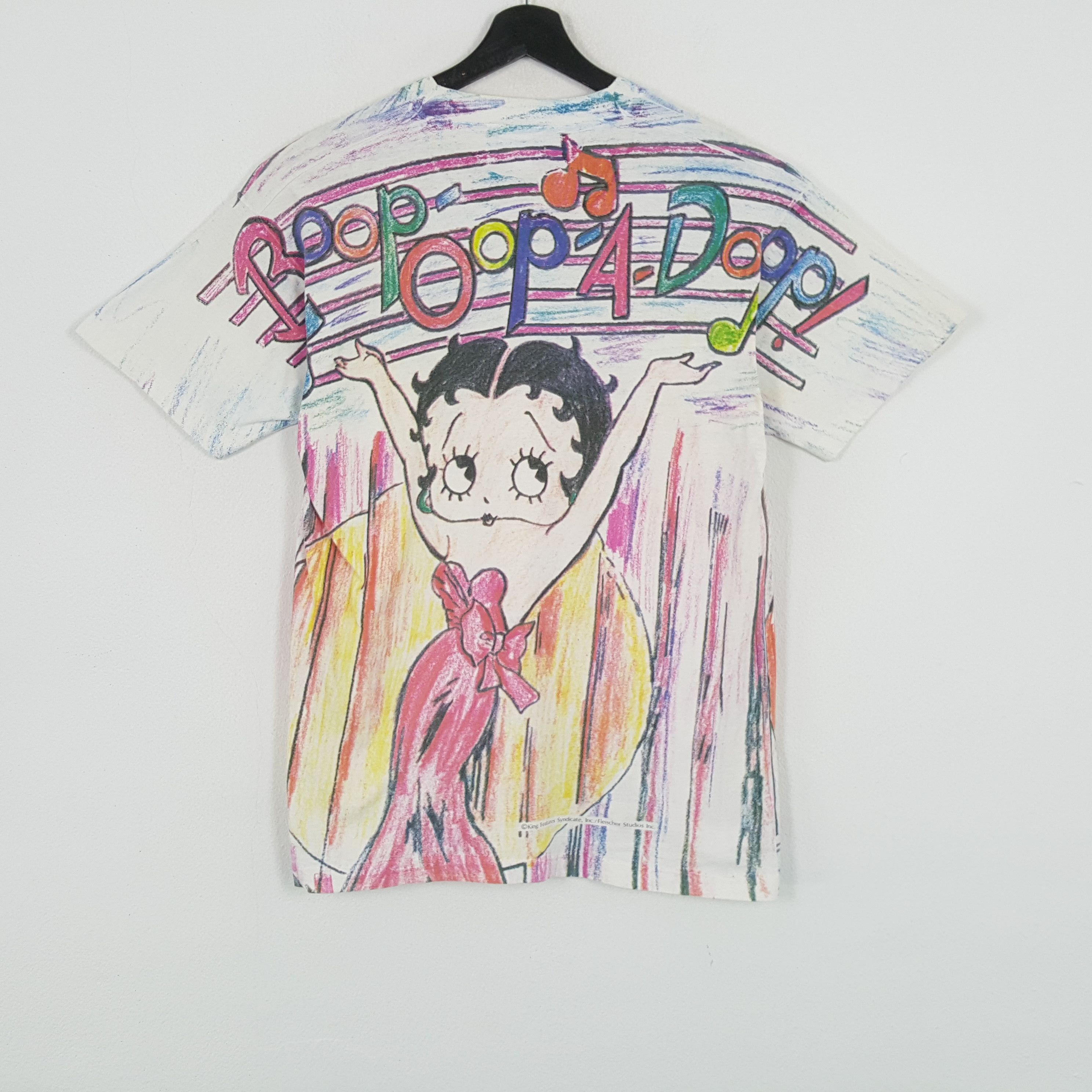 Anime × Cartoon Network × Vintage BETTY BOOP Fullprint Design Cartoon Vintage Tshirt Size US L / EU 52-54 / 3 - 3 Thumbnail