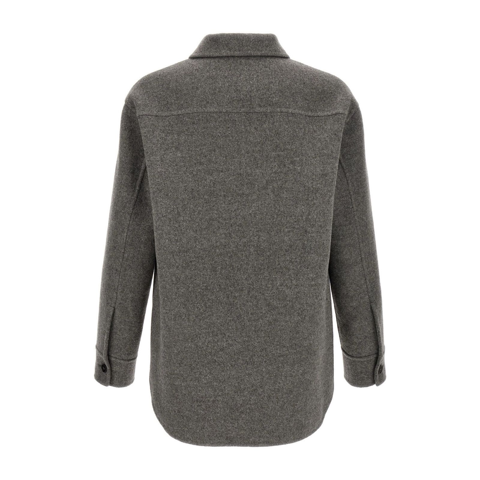 Jil Sander JIL SANDER Gray Wool Overshirt Jacket New & Authentic (Men's Size US L / EU 52-54 / 3 - 2 Thumbnail