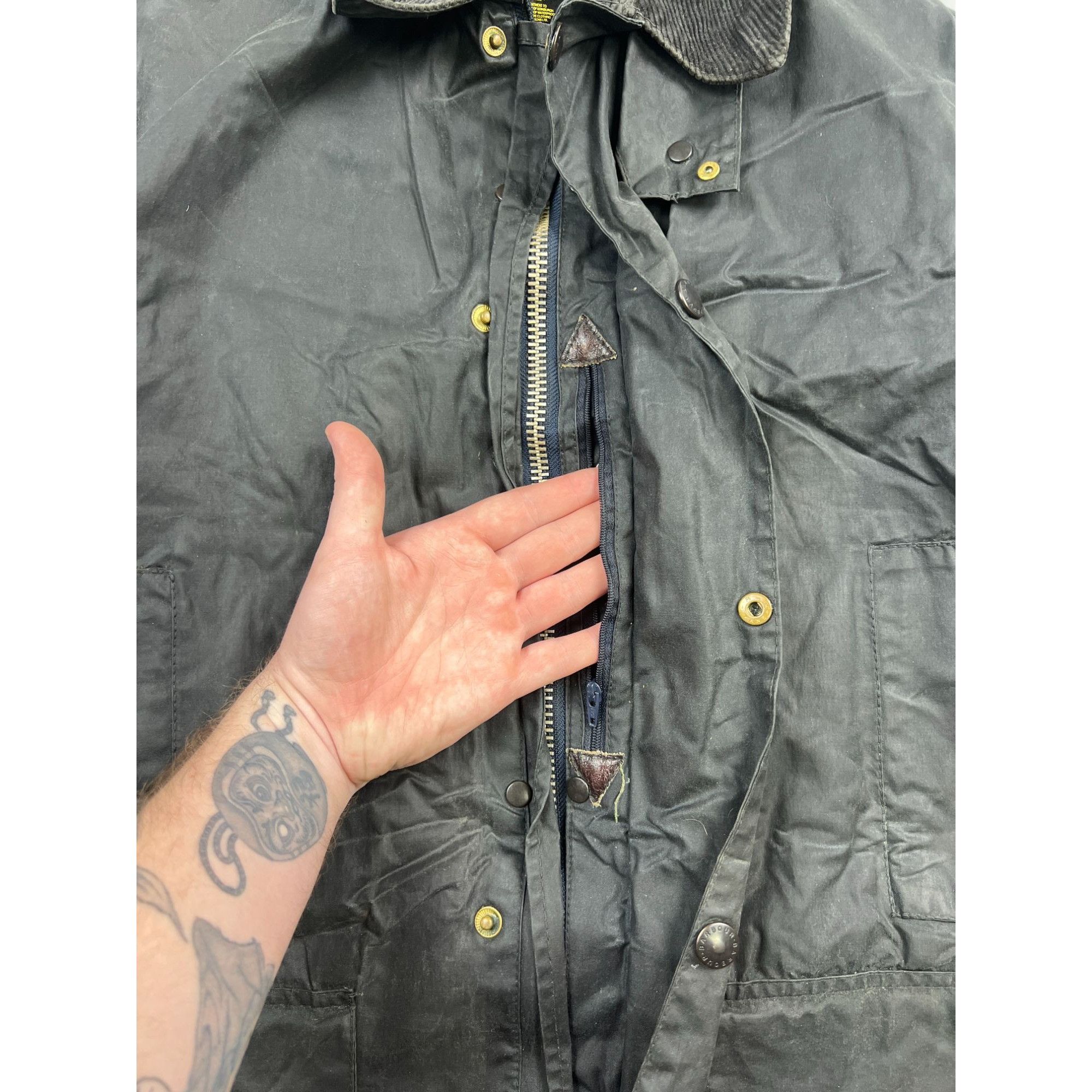 Barbour Barbour Border Vintage Wax Jacket (Y1011) Size US S / EU 44-46 / 1 - 9 Thumbnail