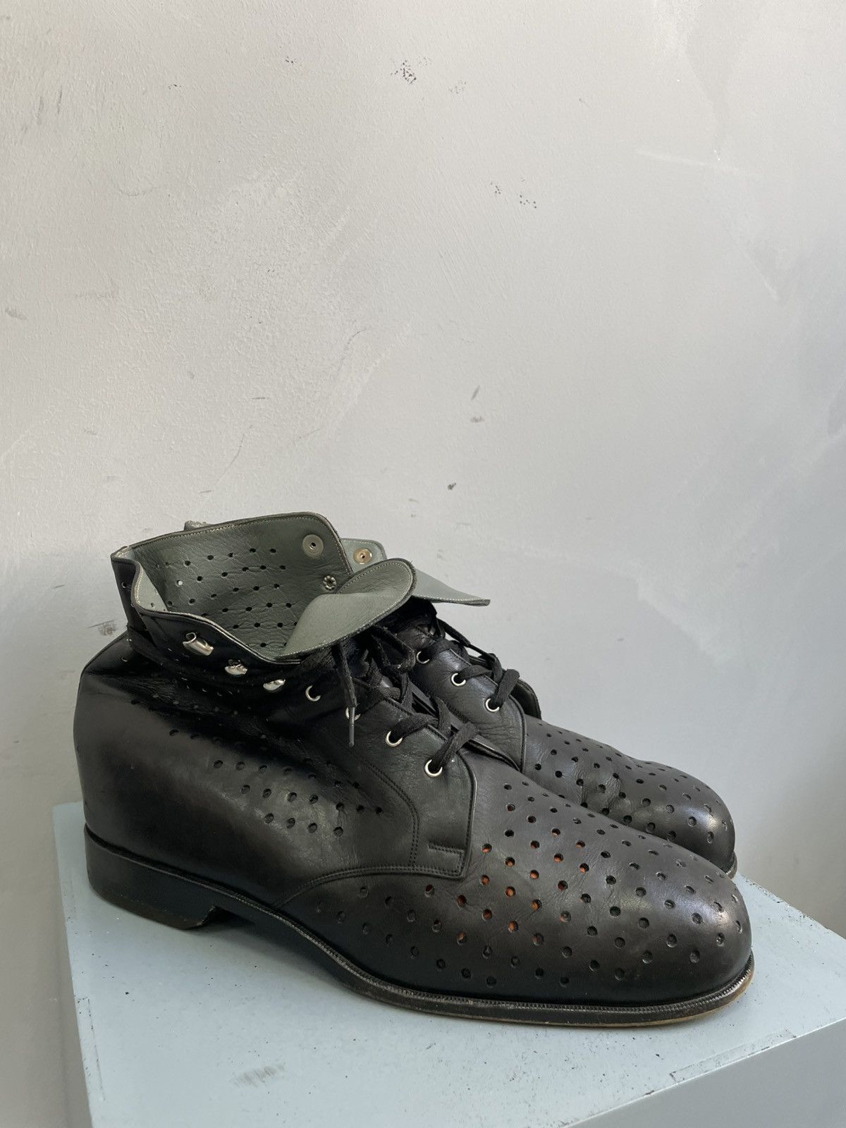 Western Rise Rare military avant garde Guidi style combat leather boots Size US 10 / EU 43 - 6 Thumbnail