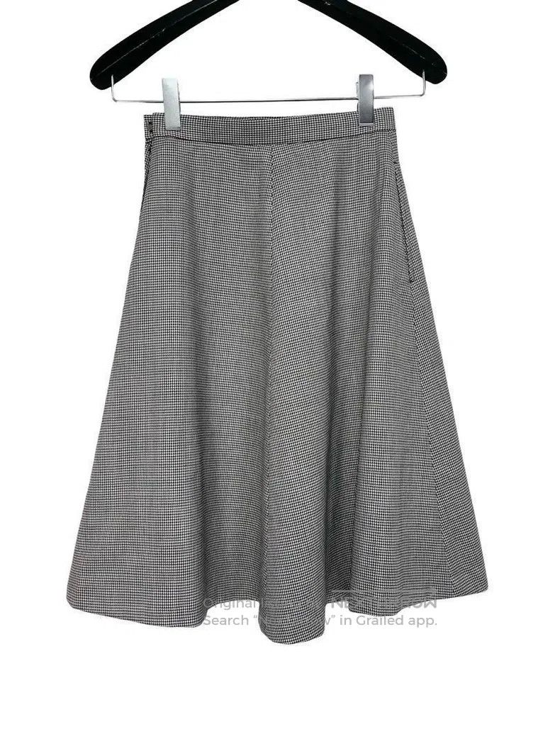 Comme des Garcons Comme Des Garcons size XS Houndstooth heart-shaped half sk Size 23" - 3 Thumbnail