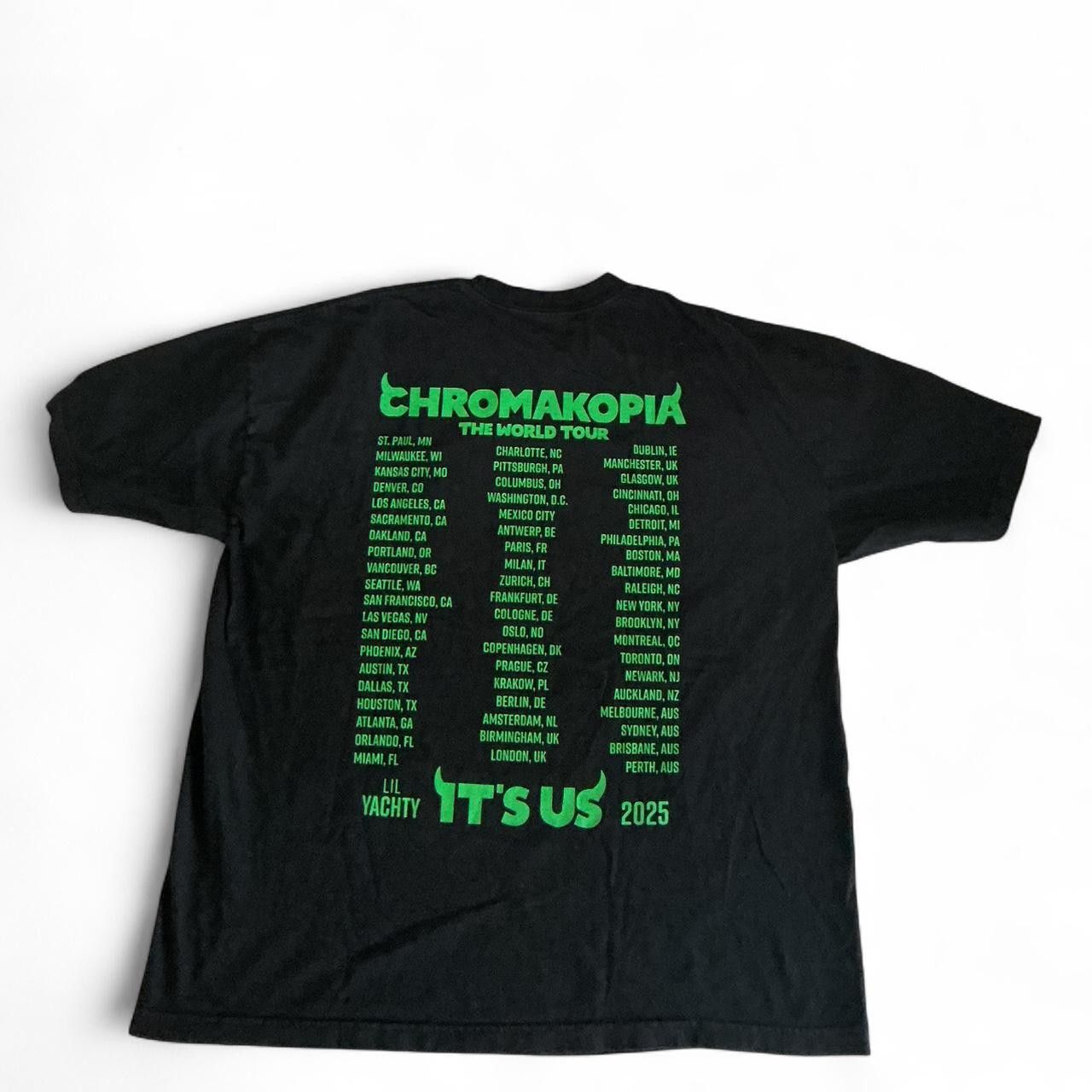 Tyler The Creator Tyler, The Creator “CHROMAKOPIA World Tour 2025” Tee (2XL) Size US XXL / EU 58 / 5 - 2 Thumbnail