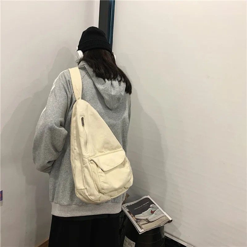 Japanese Brand × Vintage Canvas Capacity Shoulder Messenger Crossbody Bag Backpack Size ONE SIZE - 3 Thumbnail