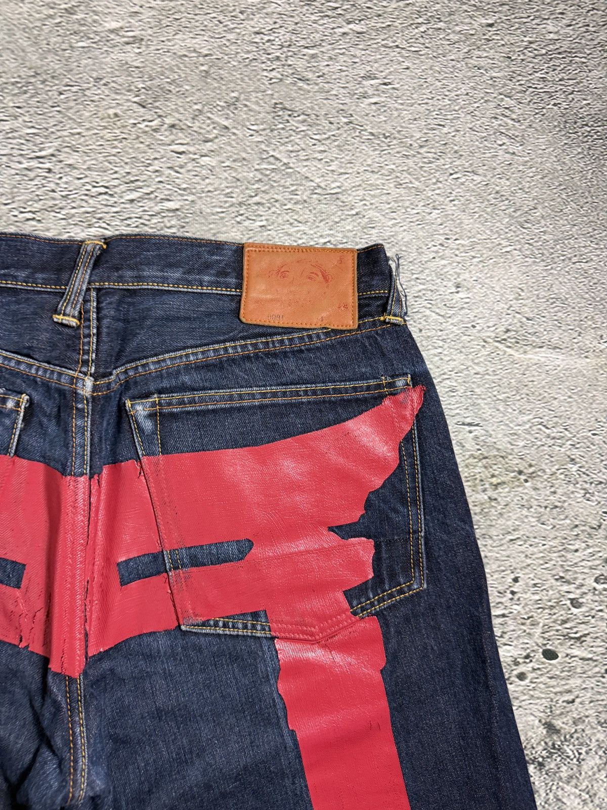 Evisu Evisu jeans daicock big logo red selvedge denim Size US 34 / EU 50 - 5 Thumbnail