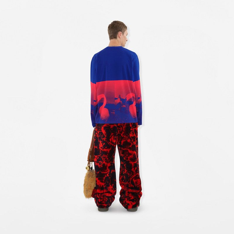 Burberry o1y0426 Crewneck T-Shirt in Blue/Red Size US M / EU 48-50 / 2 - 4 Thumbnail